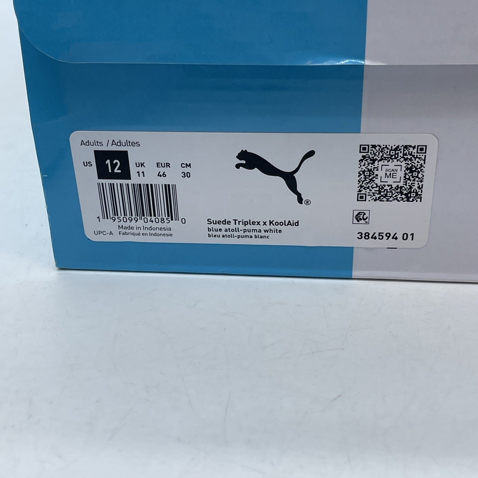 Size 12 - PUMA Kool-Aid x Suede Triplex Blue Atoll Speckled (384594-01)