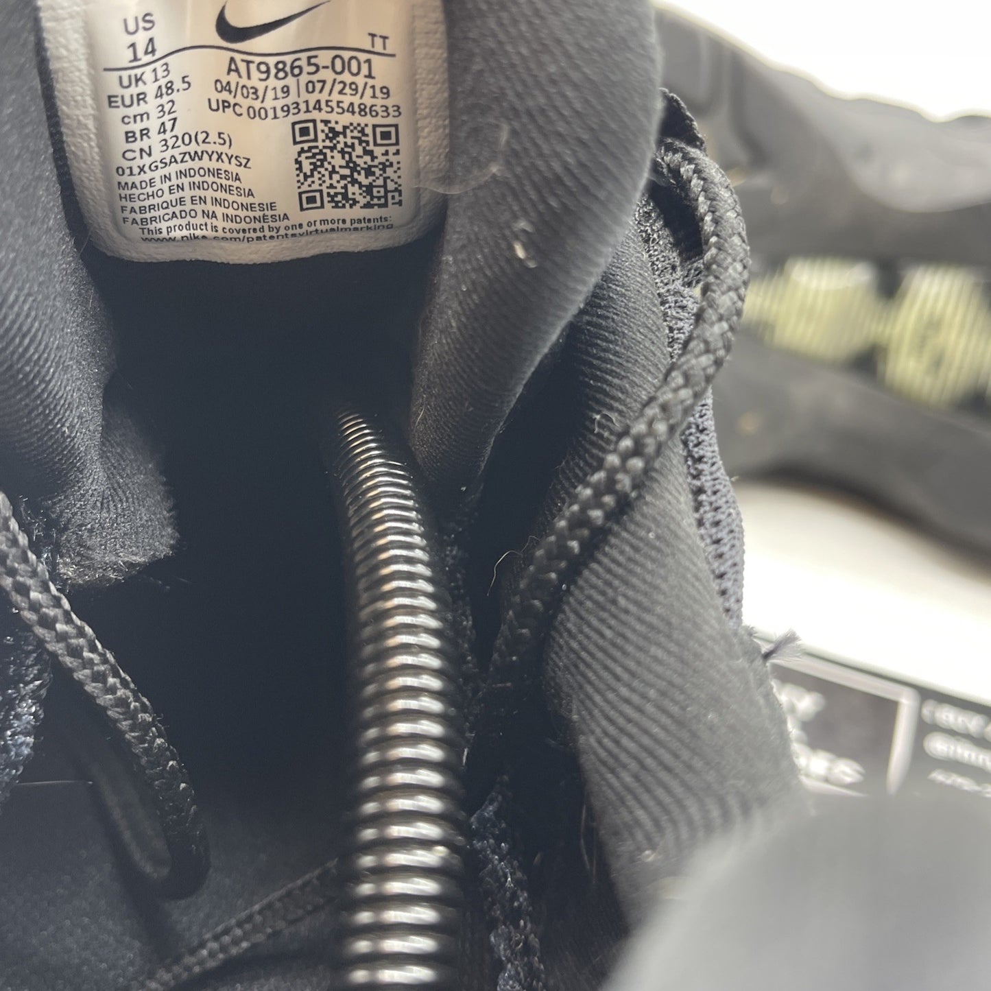 Size 14 - Nike Air Max 95 Essential Triple Black (AT9865-001)