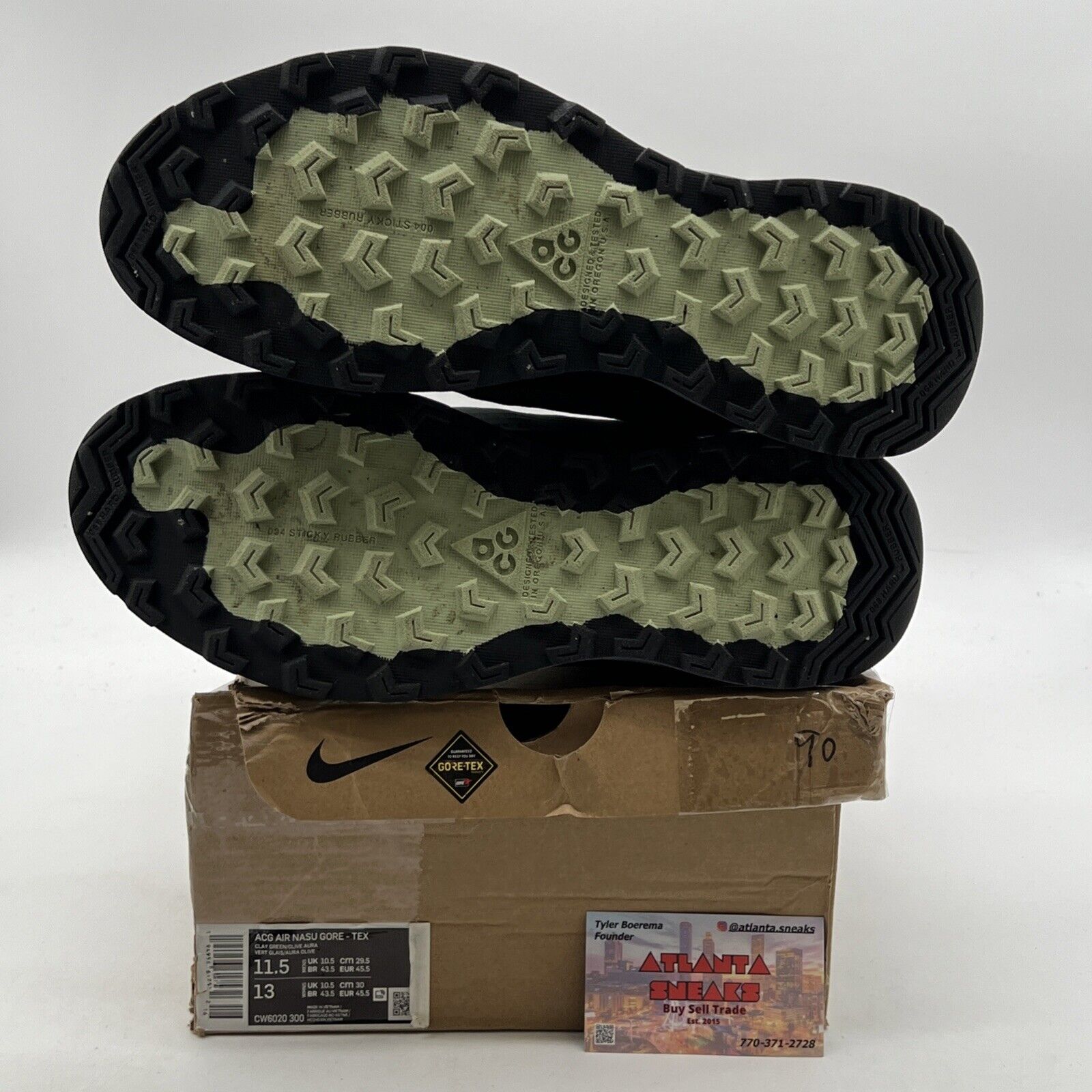 Size 11.5 - Nike ACG Air Nasu Gore-Tex Clay Green (CW6020-300)