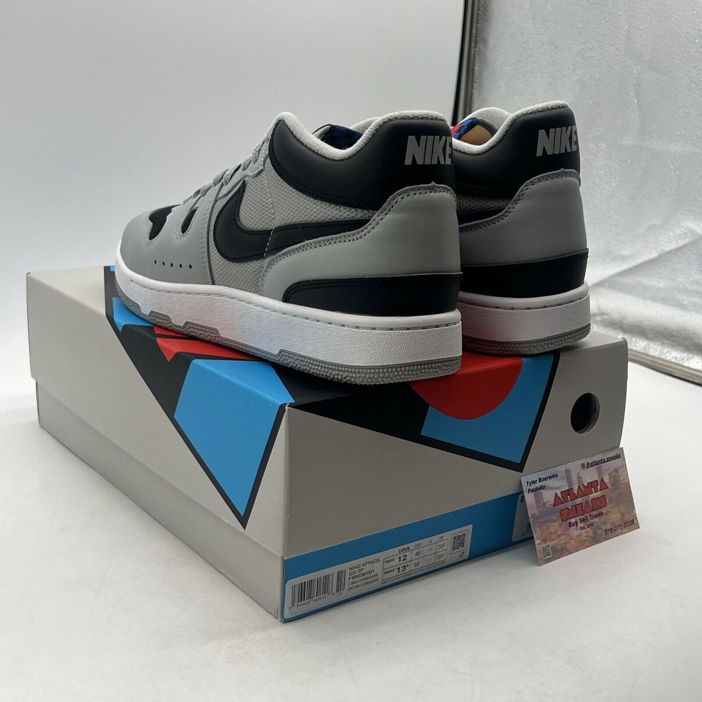 Size 12 - Nike Mac Attack QS SP OG 2023 Light Smoke Grey (FB8938-001).