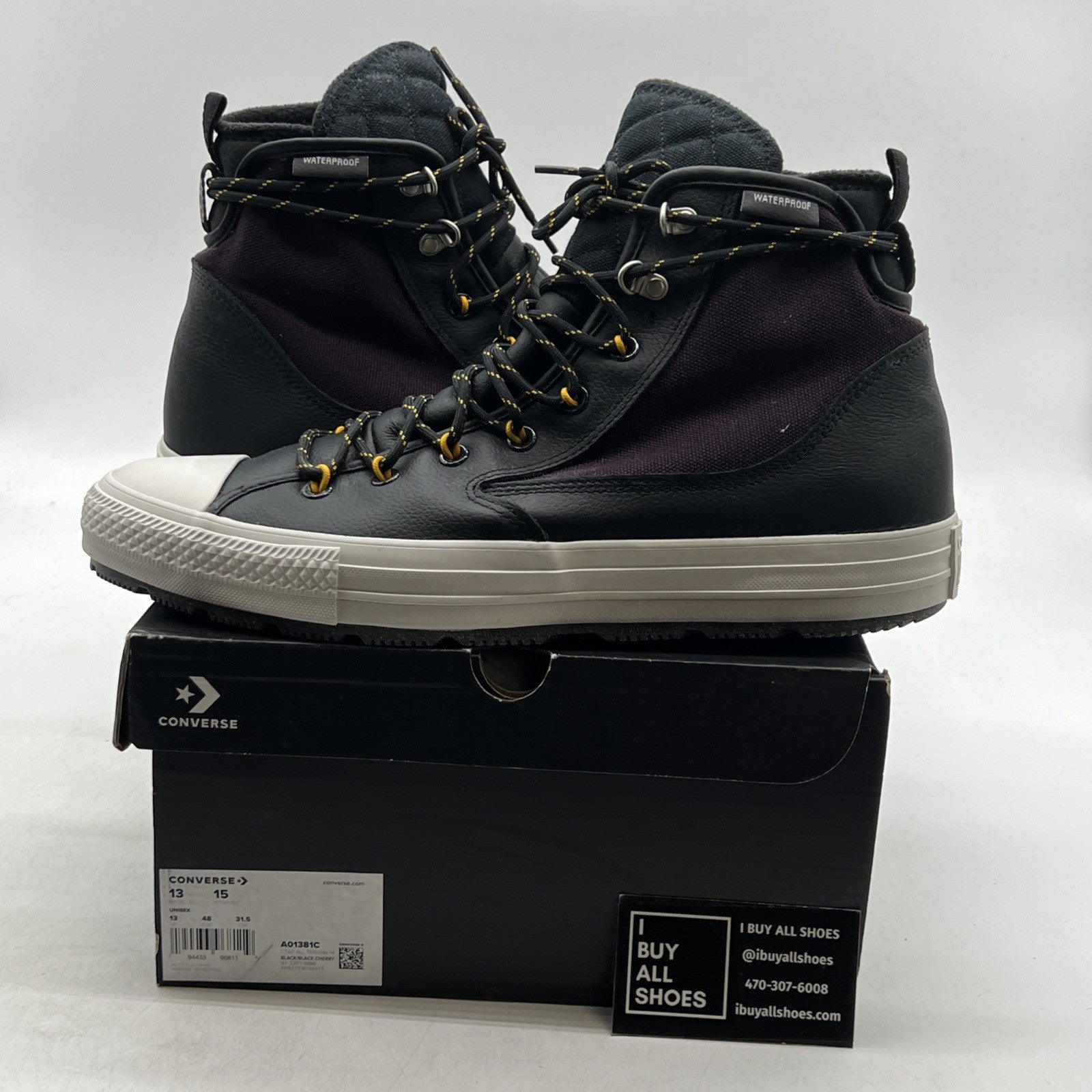 Size 15W - Converse Chuck Taylor All Star All Terrain HI Black/Maroon (A01381C)