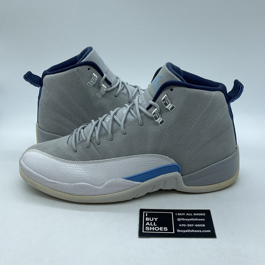 Size 11 - Air Jordan 12 Retro Grey University Blue White Suede (130690-007)