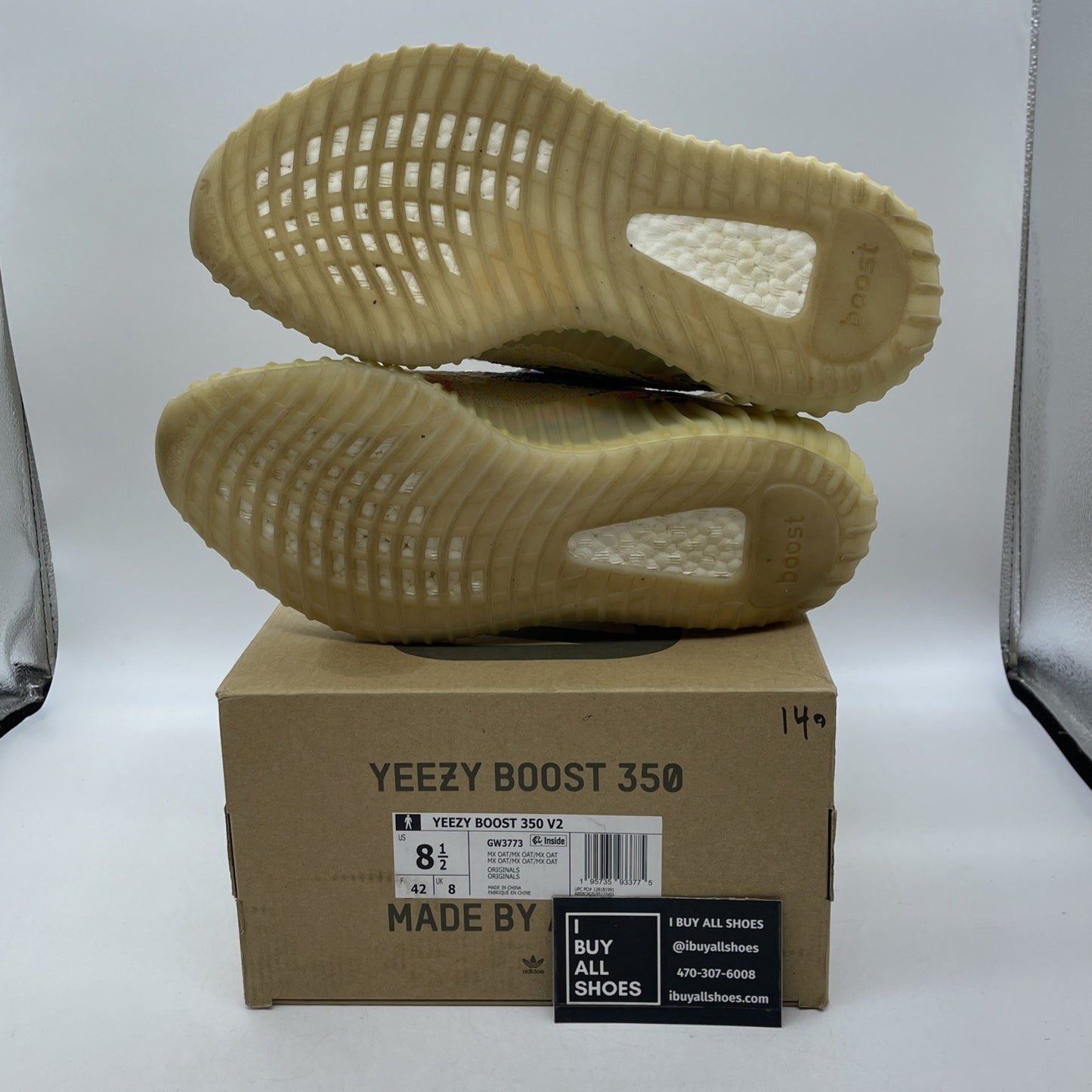 Size 8.5 - adidas Yeezy Boost 350 V2 Low MX Oat Blue Orange Suede (GW3773)