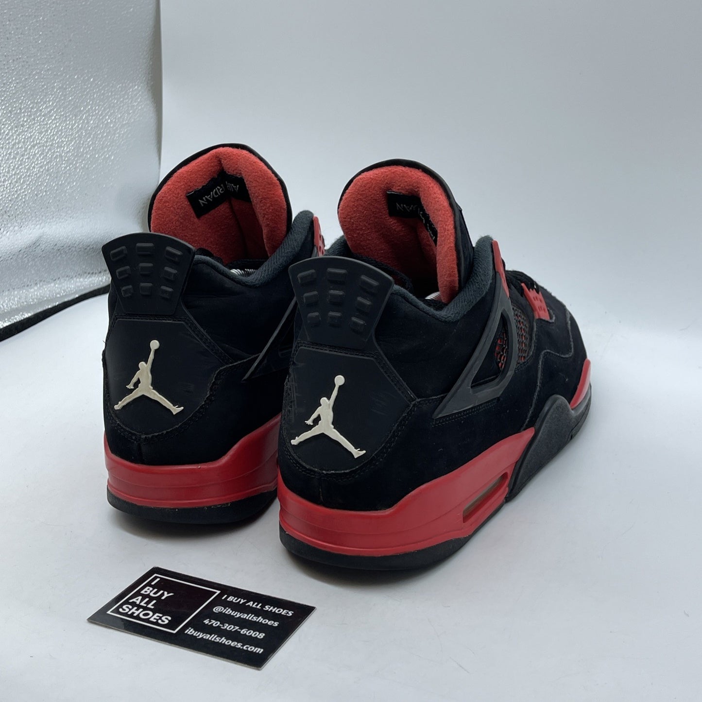 Size 13 - Jordan 4 Retro Mid Red Thunder Red Black White Suede (CT8527-016)