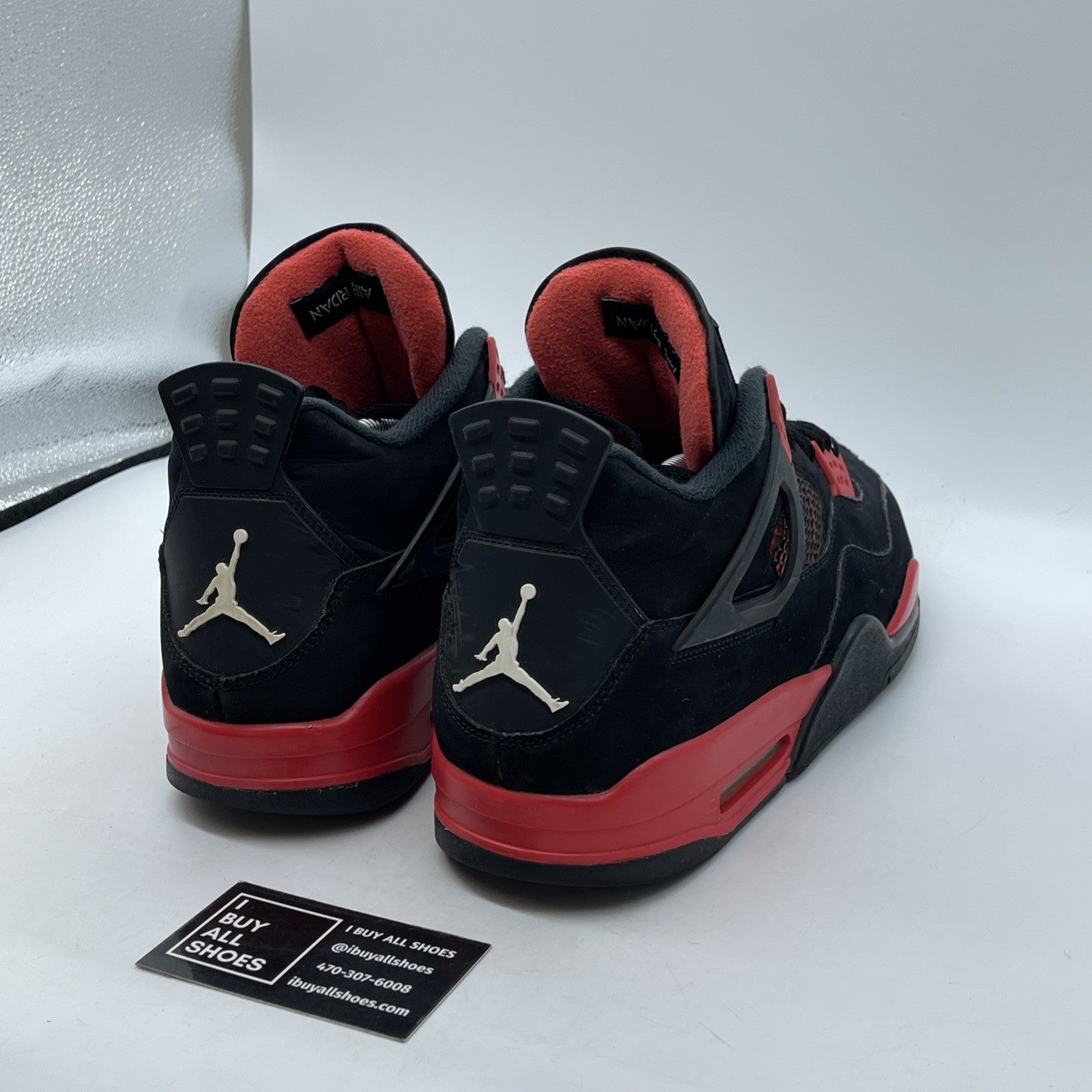 Size 13 - Jordan 4 Retro Mid Red Thunder Red Black White Suede (CT8527-016)