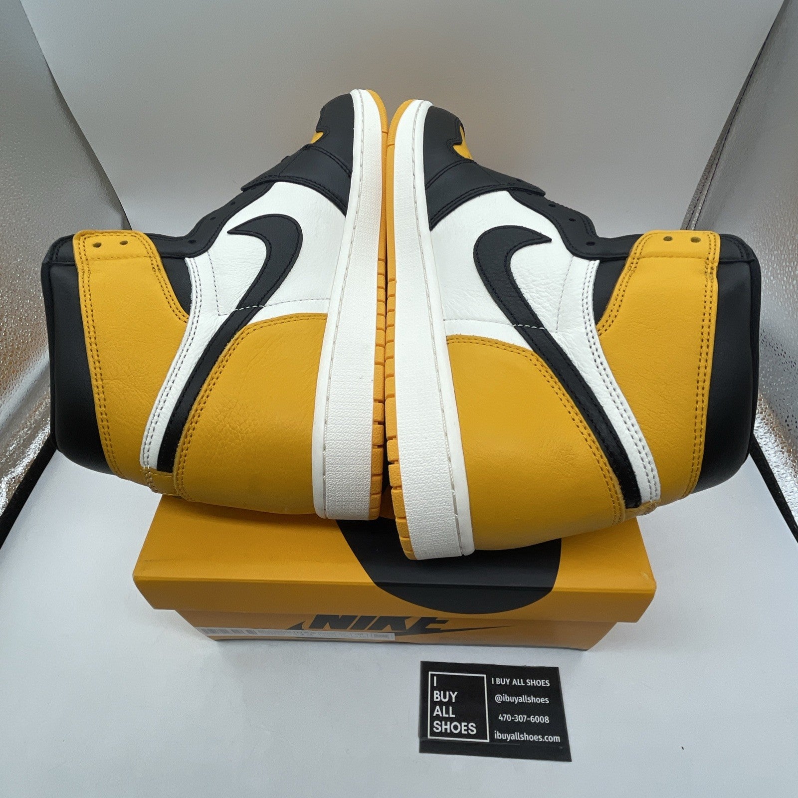 Size 13 - Air Jordan 1 Retro OG High Yellow Toe (555088-711)
