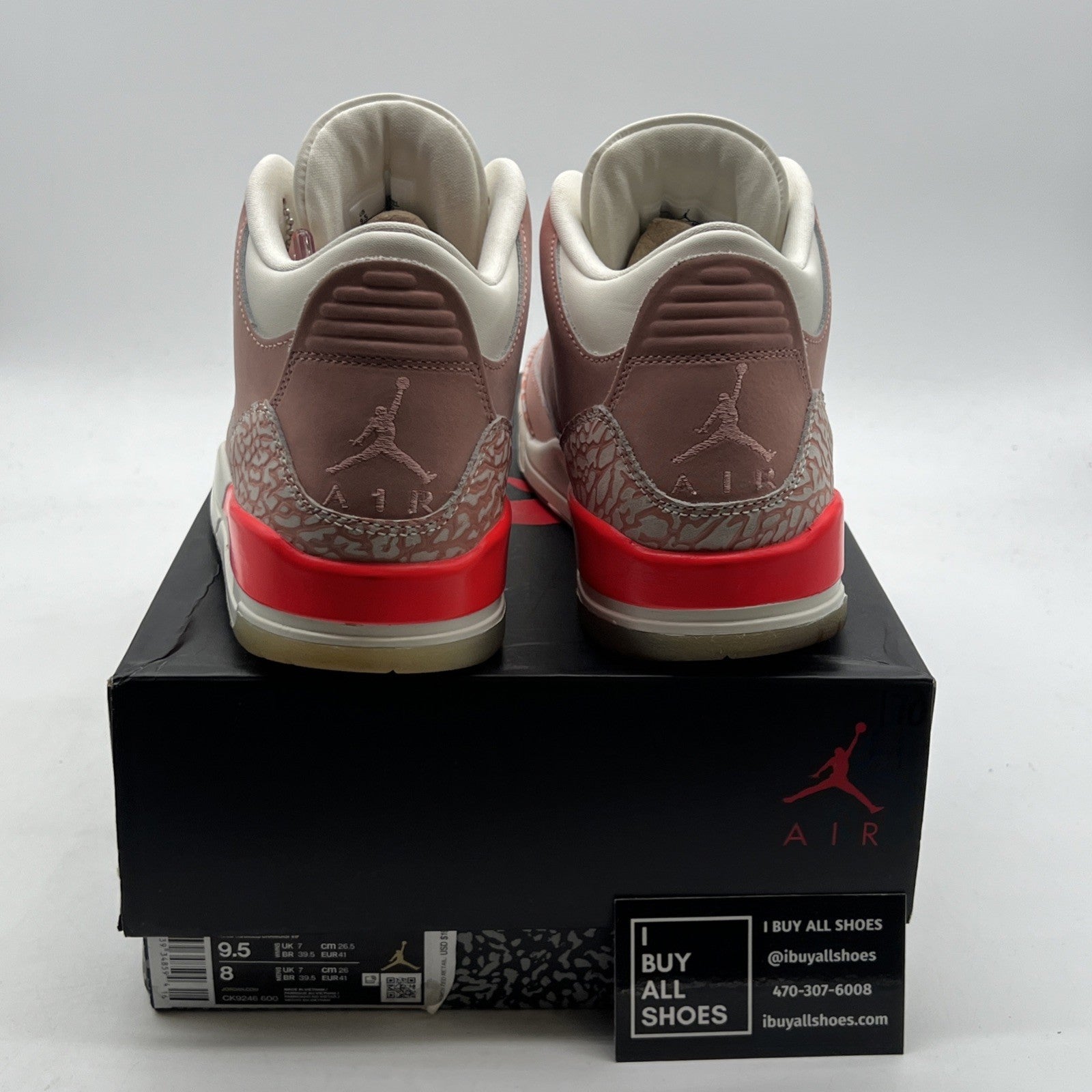 Size 9.5 - Air Jordan 3 Retro Rust Pink W (CK9246-600)