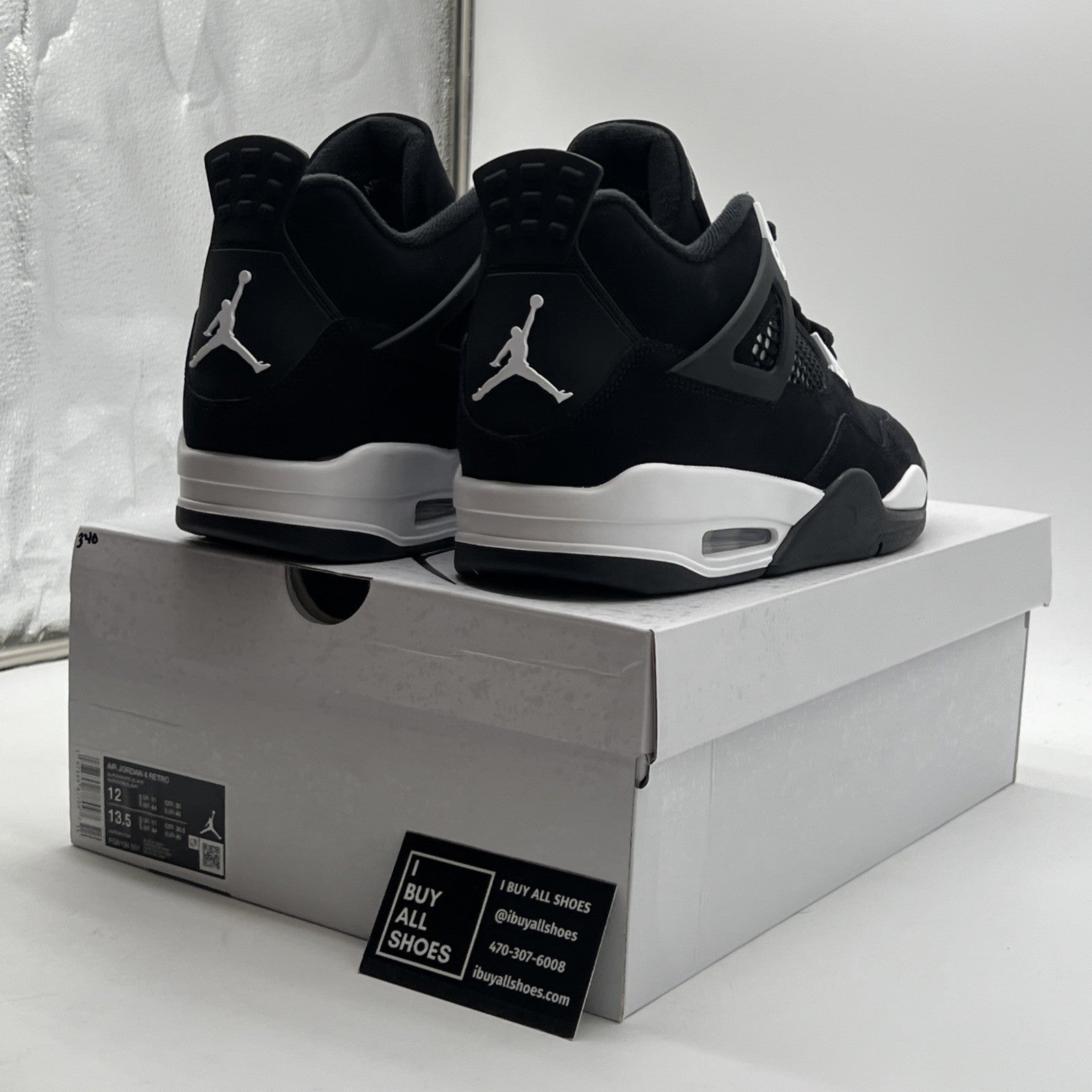 Size 12 - Air Jordan 4 Retro White Thunder (FQ8138-001)