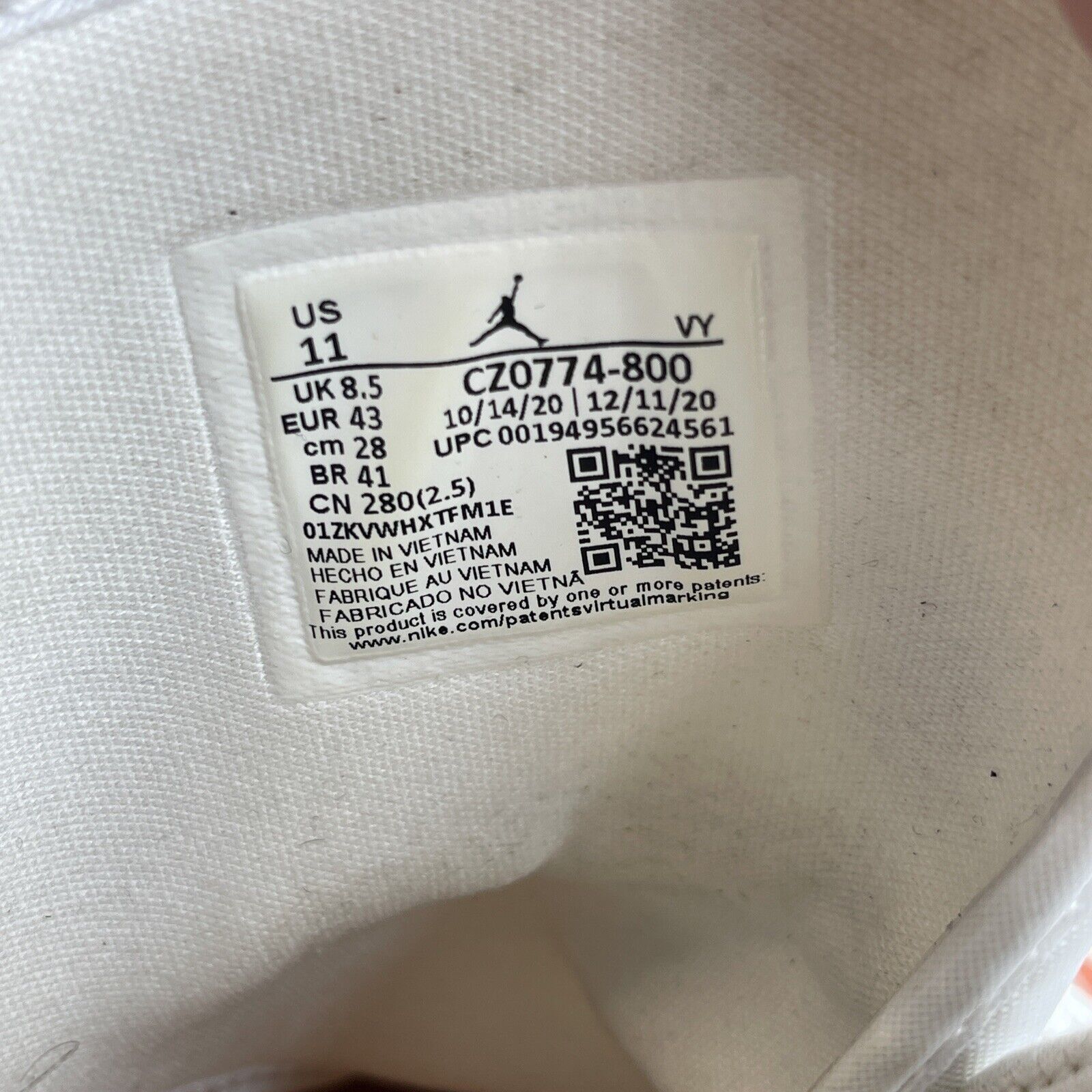Size 10.5W- Air Jordan 1 SE Mid Bright Citrus Orange White Suede (CZ0774-800)