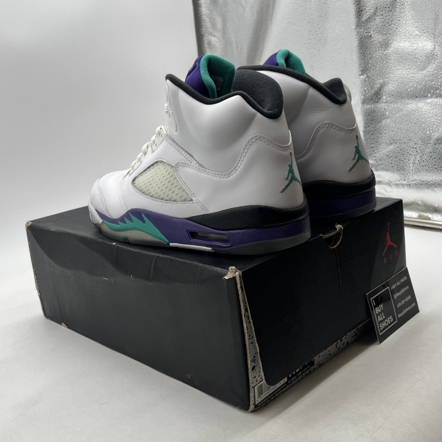Size 9.5 - Air Jordan 5 Retro Grape 2013 (136027-108)