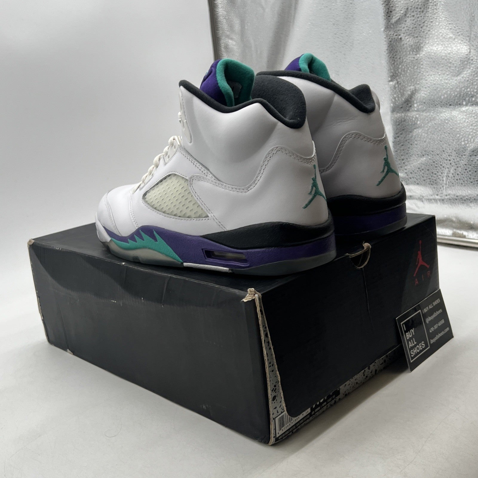 Size 9.5 - Air Jordan 5 Retro Grape 2013 (136027-108)
