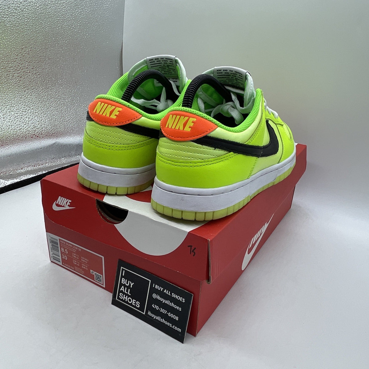 Size 8.5 - Dunk Low Volt Yellow Green White Orange Leather (FJ4610-702)