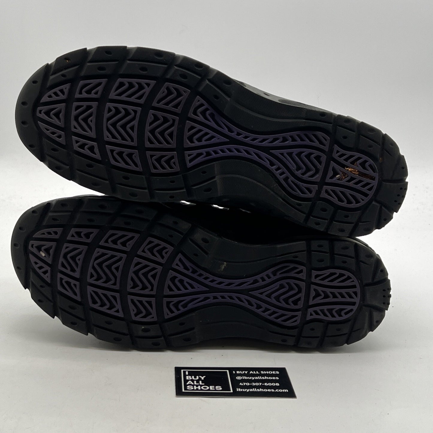 Size 12 - Nike Foamposite Black/Club Purple (333791-504)