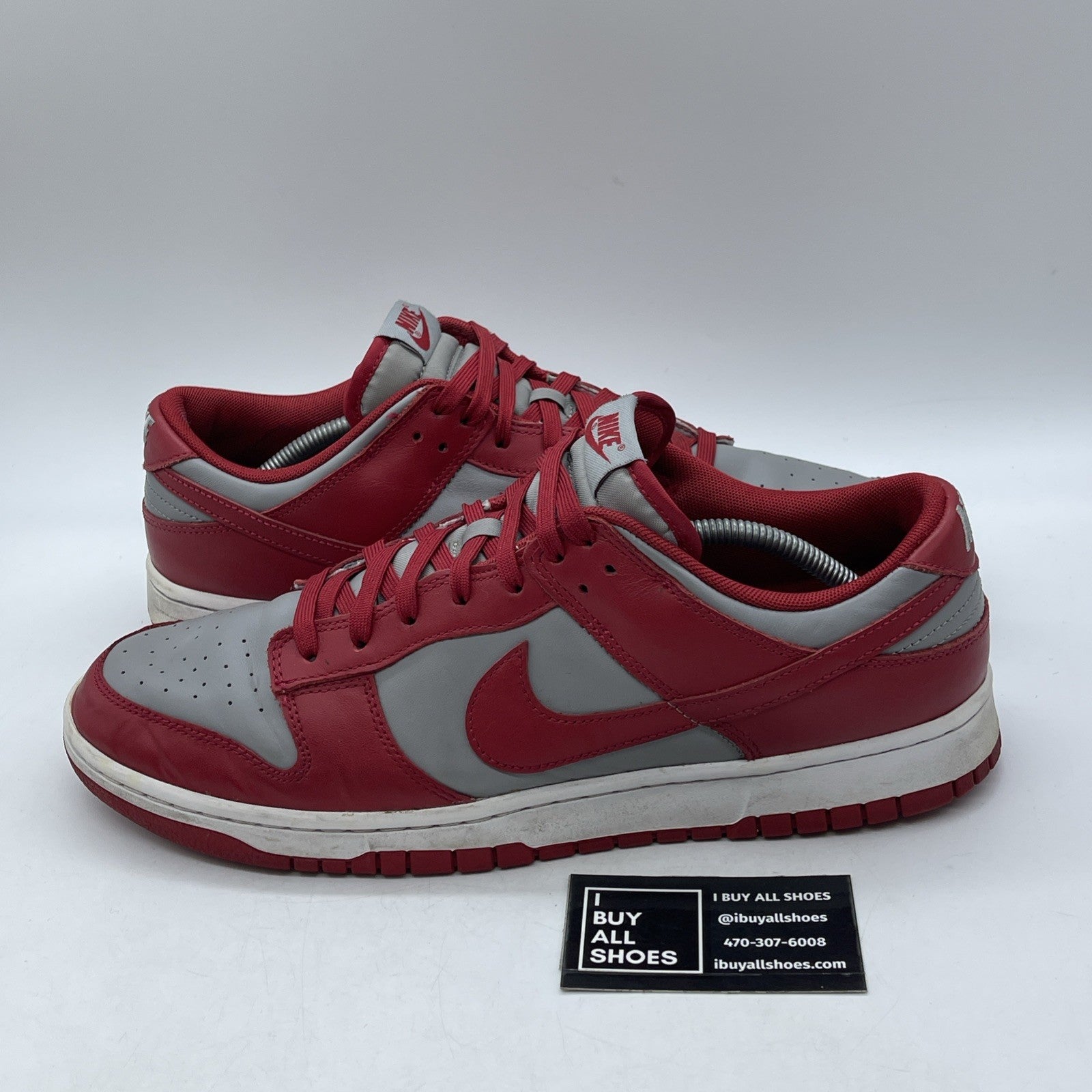 Size 13 - Nike Dunk Low SP UNLV Grey Red Leather (DD1391-002)