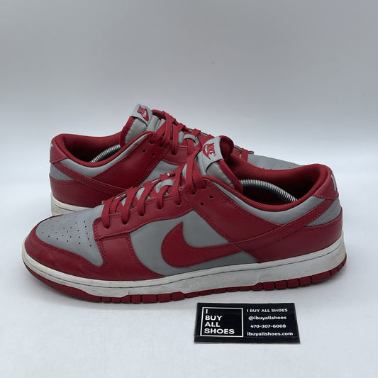 Size 13 - Nike Dunk Low SP UNLV Grey Red Leather (DD1391-002)