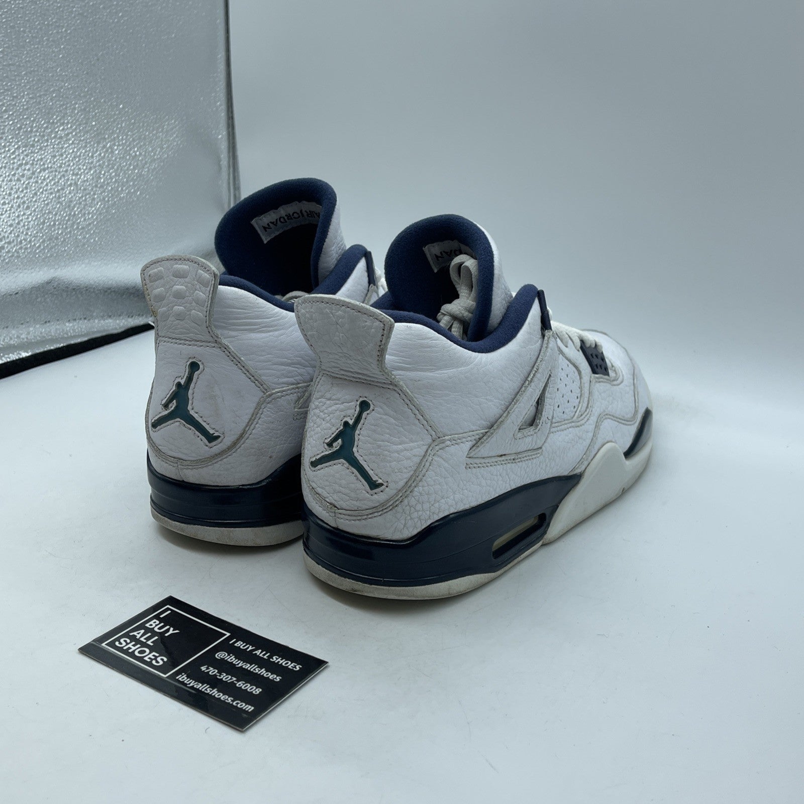 Size 11.5 - Air Jordan 4 Retro LS Columbia Blue White Leather (314254-107)