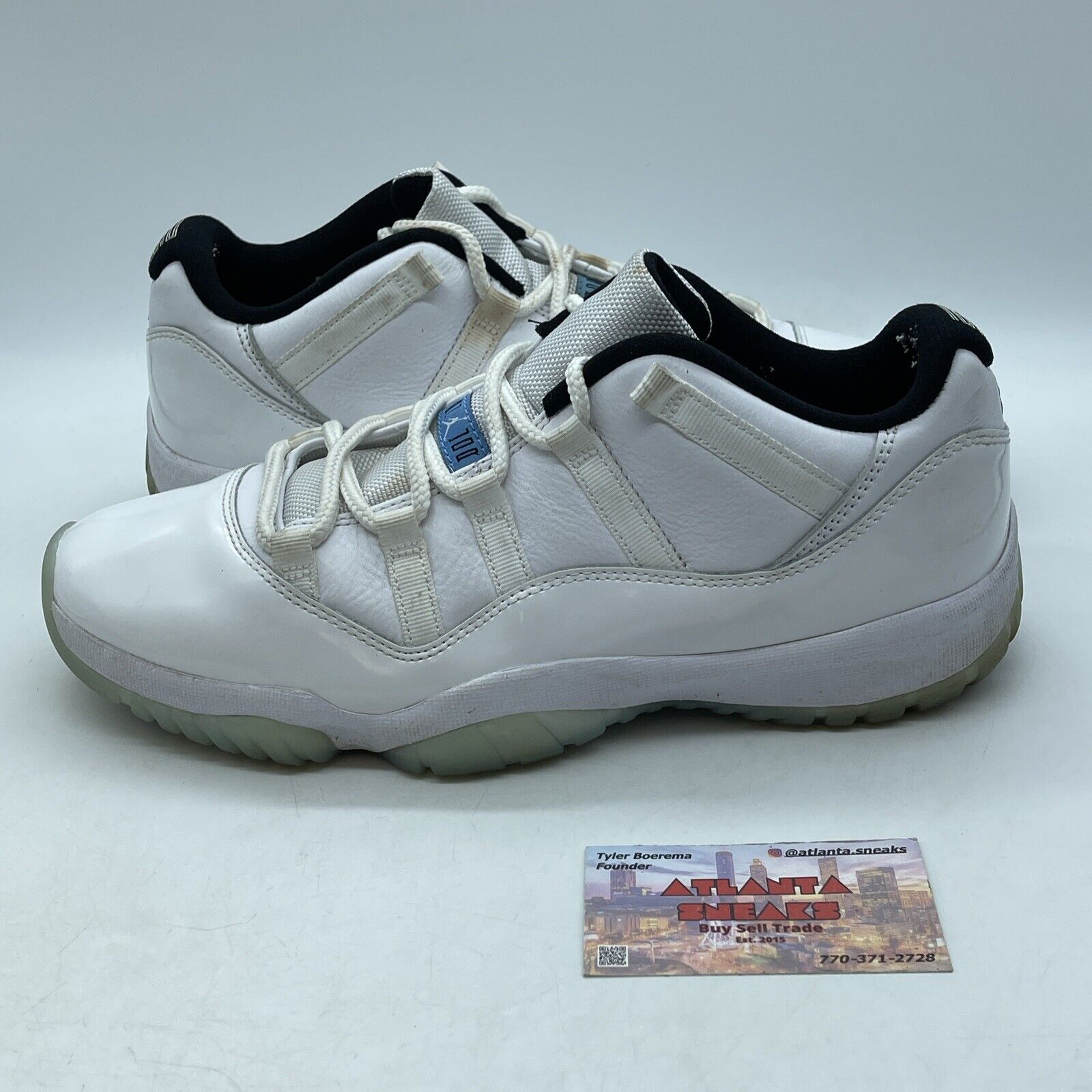 Size 10 - Jordan 11 Retro Low Legend Blue White Leather (AV2187-117)