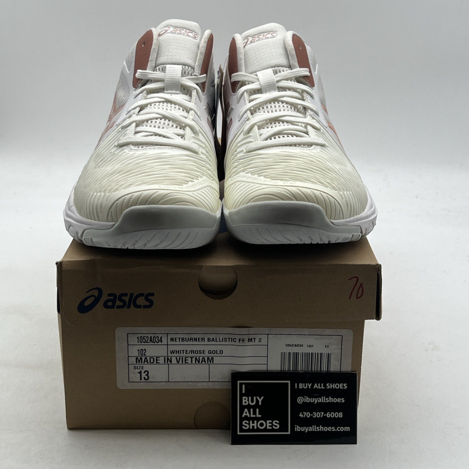 Size 13W - ASICS W Netburner Ballistic FlyteFoam 2 Volleyball Shoes (1052A034)