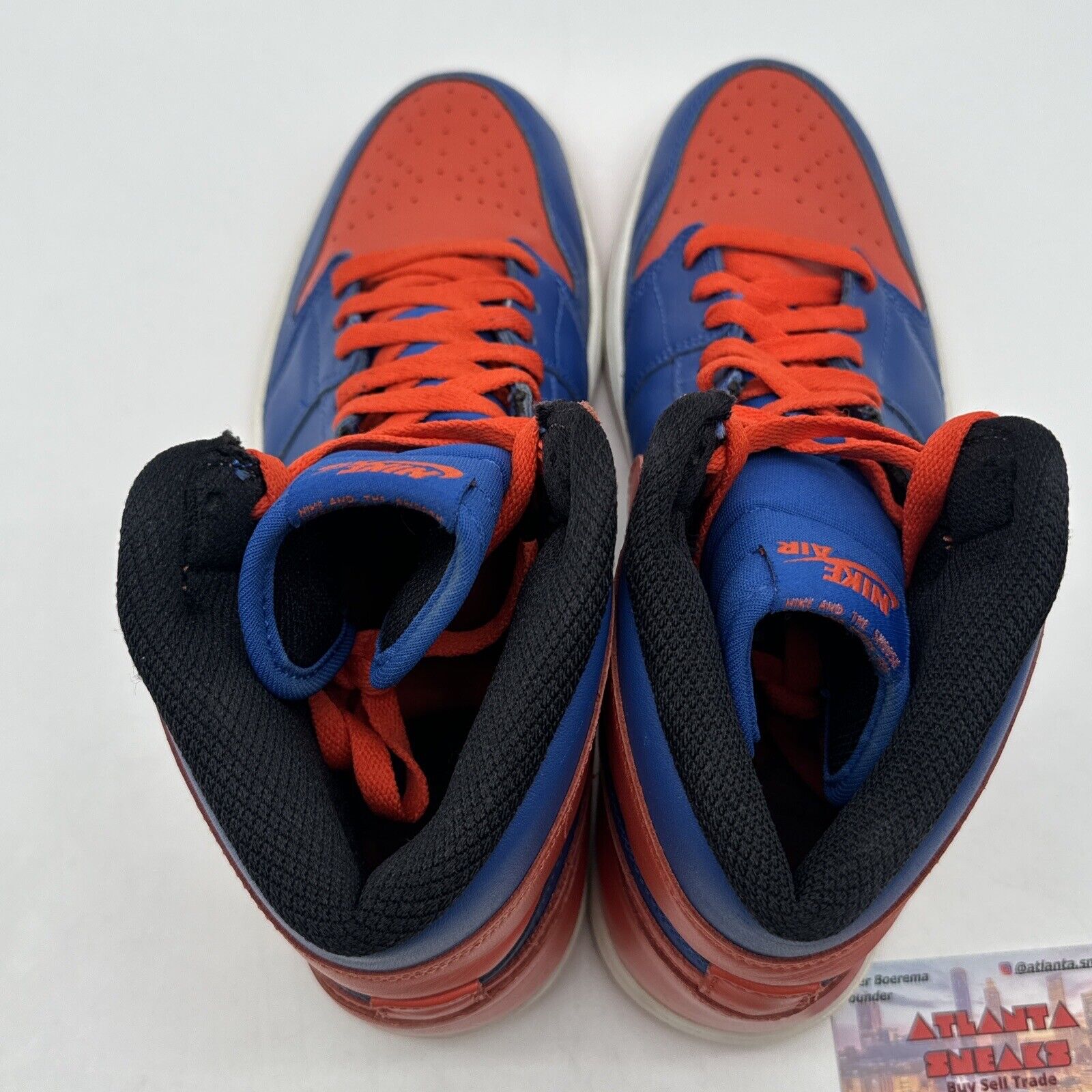 Size 11.5 - Jordan 1 Retro High OG Knicks 2013 Blue Orange UF FLORIDA leather