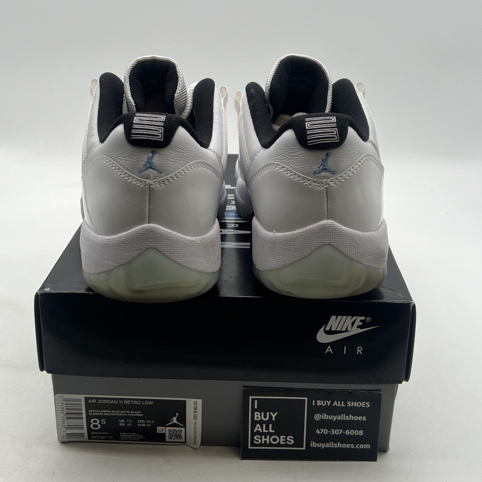 Size 8.5 - Air Jordan 11 Retro Low Legend Blue (AV2187-117)