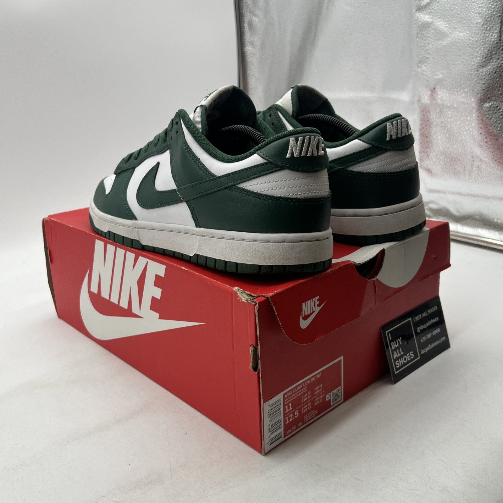 Size 11 - Nike Dunk Low Michigan State (DD1391-101)