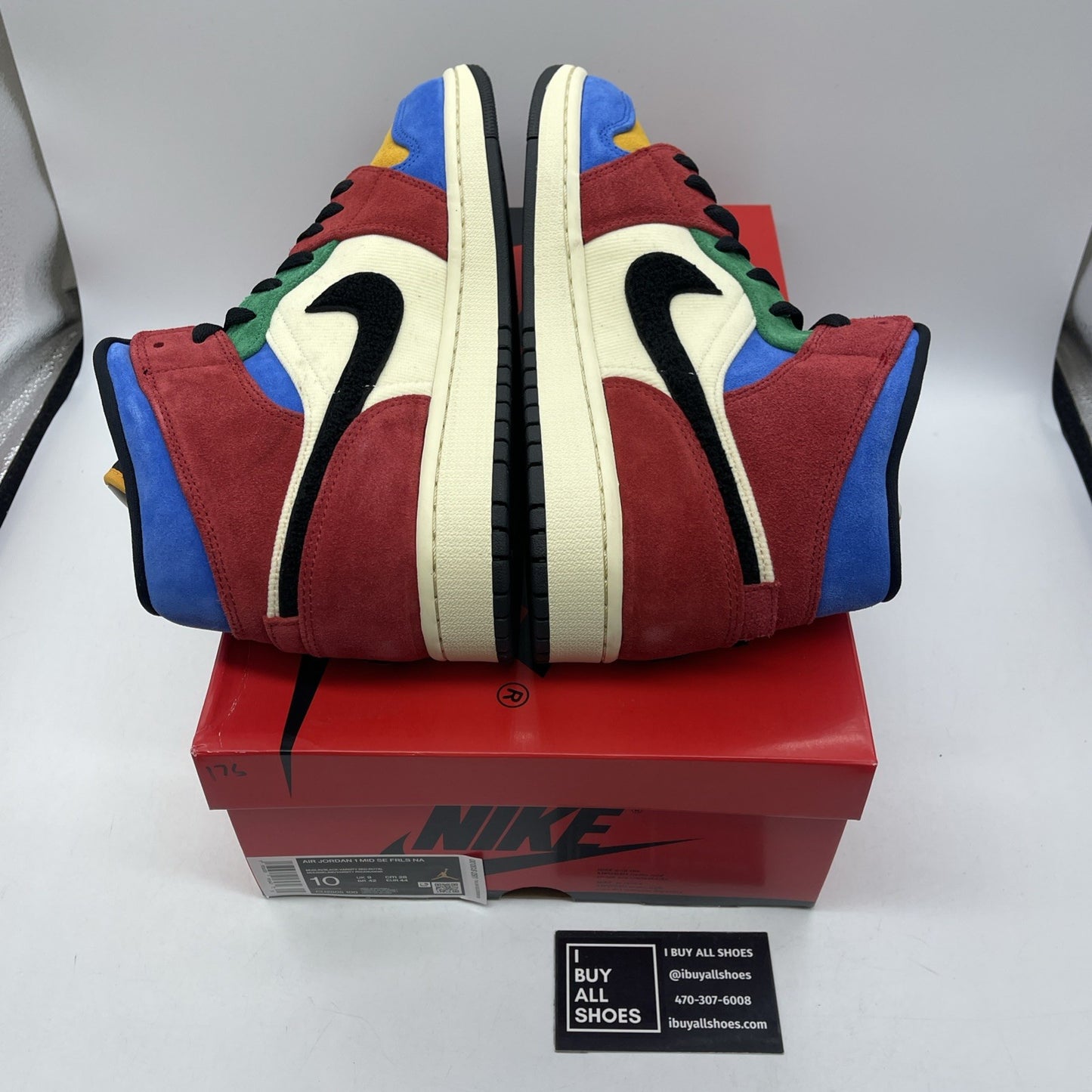 Size 10 - Blue The Great x Air Jordan 1 Mid Fearless Suede (CU2805-100)