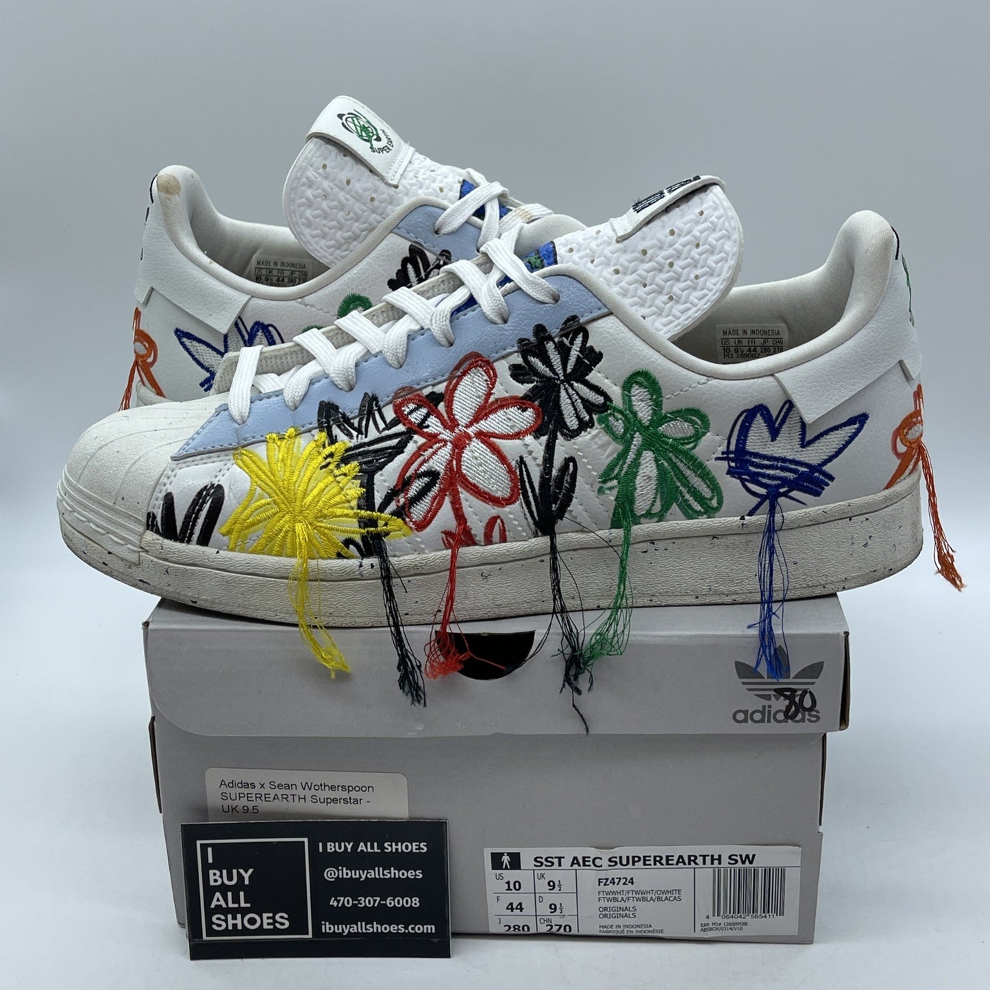 Size 10 - adidas Sean Wotherspoon x Superstar Super Earth Leather (FZ4724)