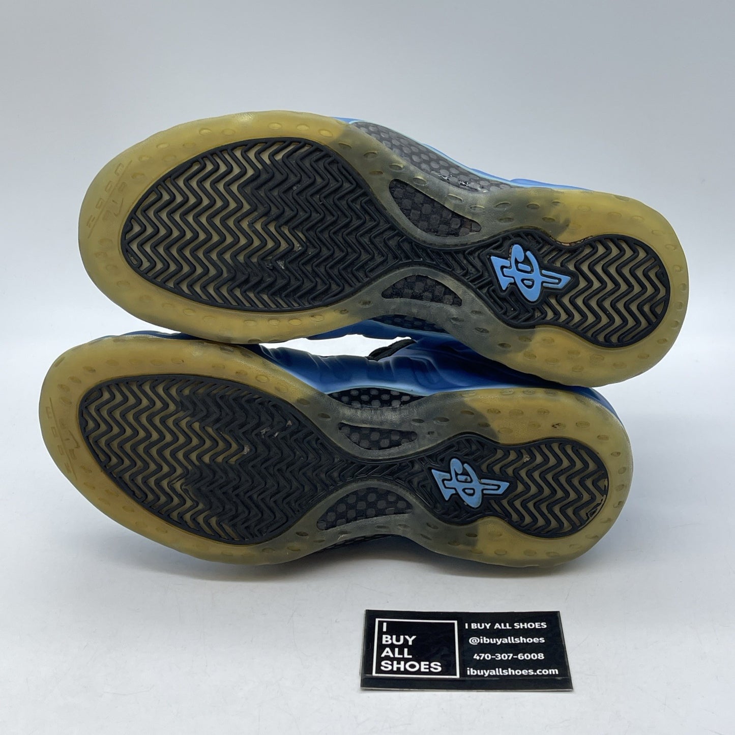 Size 8 - Nike Air Foamposite One University Blue Black Suede (314996-402)