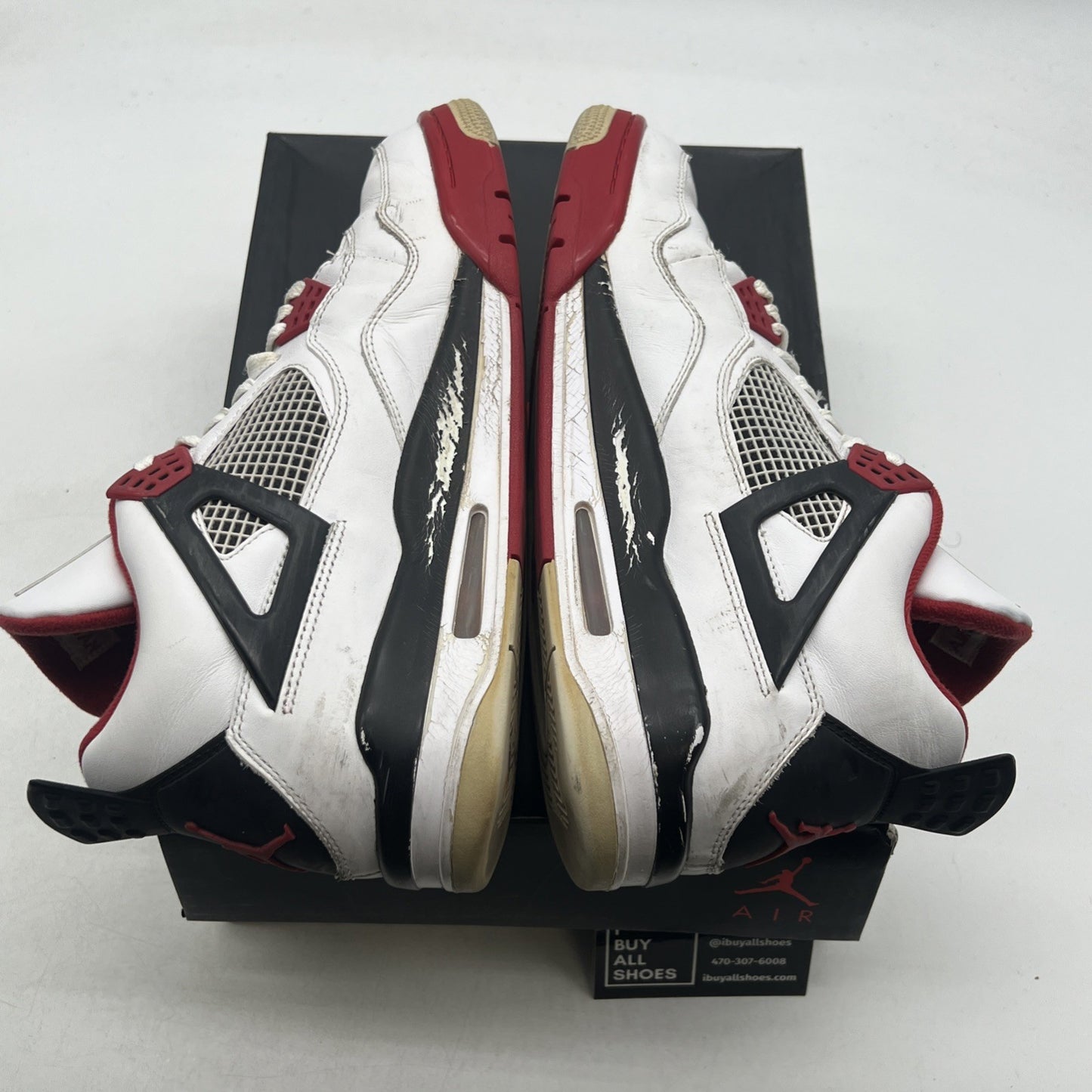 Size 12 - Air Jordan 4 Retro Fire Red 2012 (308497-110)