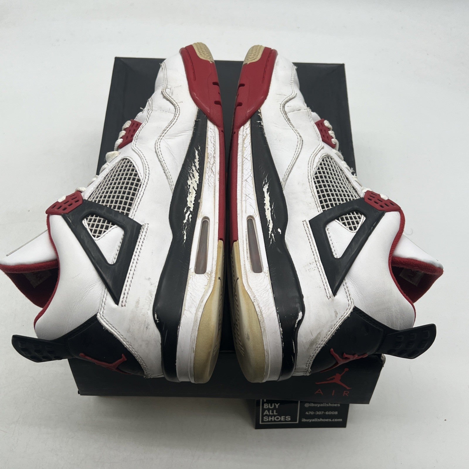 Size 12 - Air Jordan 4 Retro Fire Red 2012 (308497-110)