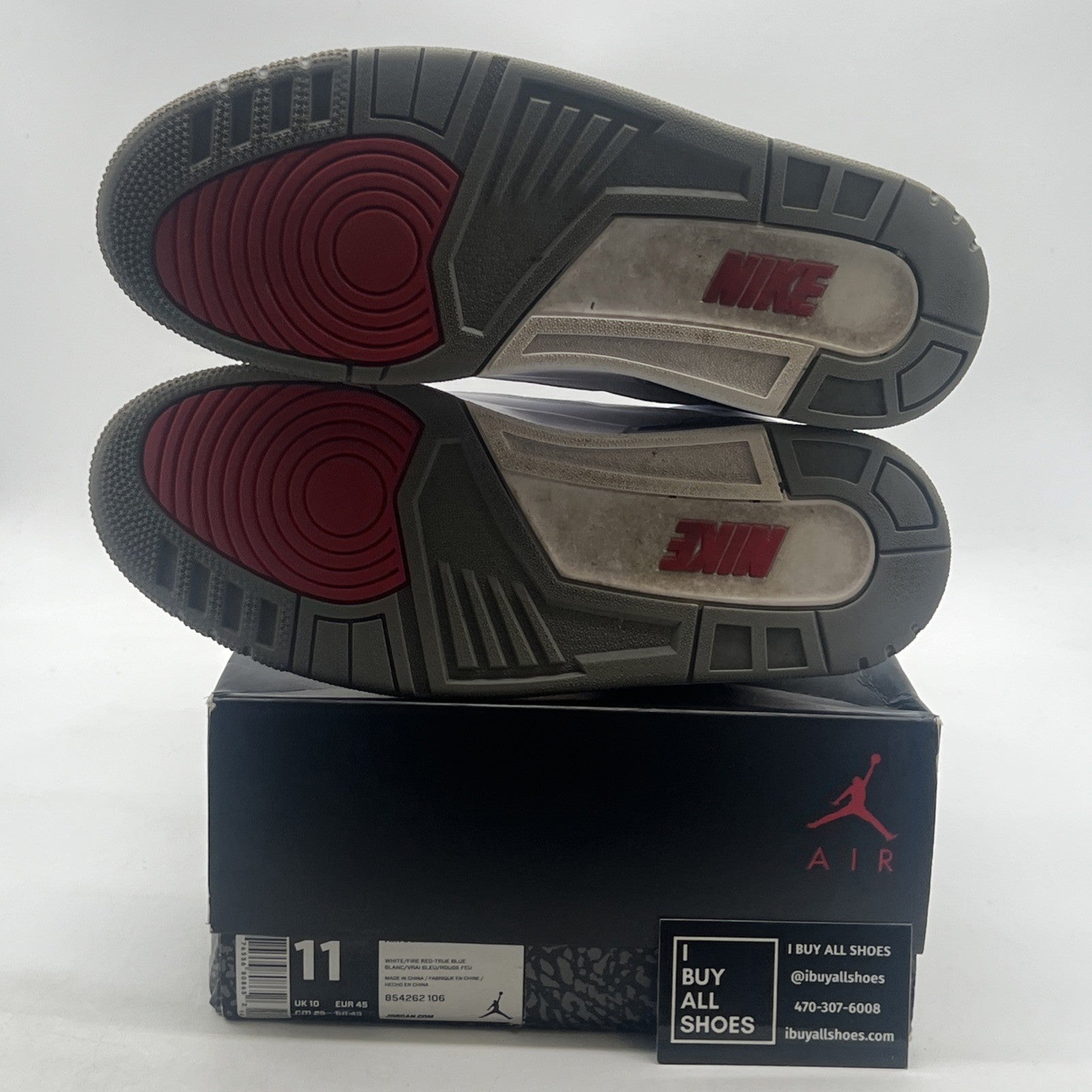Size 11 - Air Jordan 3 Retro OG Mid True Blue (854262-106)