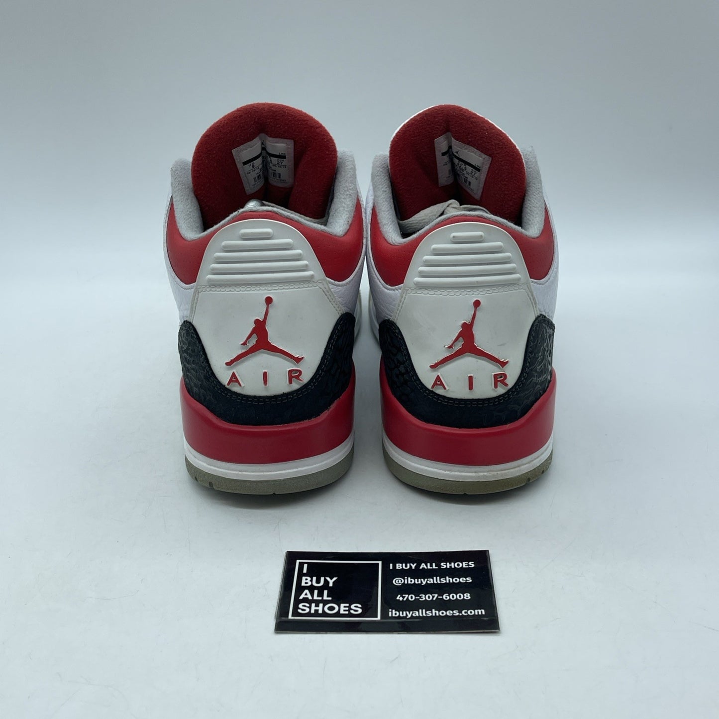 Size 9 - Air Jordan 3 Retro 2013 Fire Red Black White Leather (136064-120)