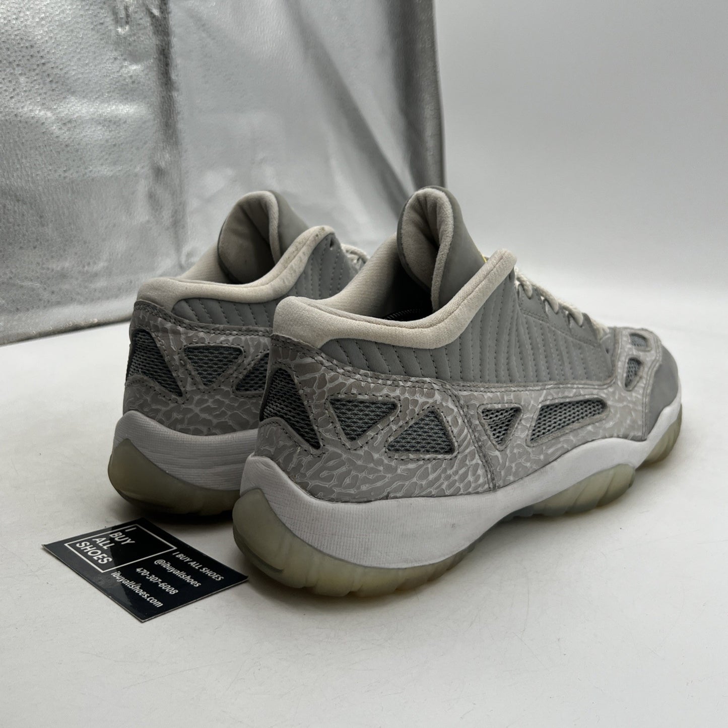 Size 12 - Air Jordan 11 Retro IE Low Silver (306008-072)