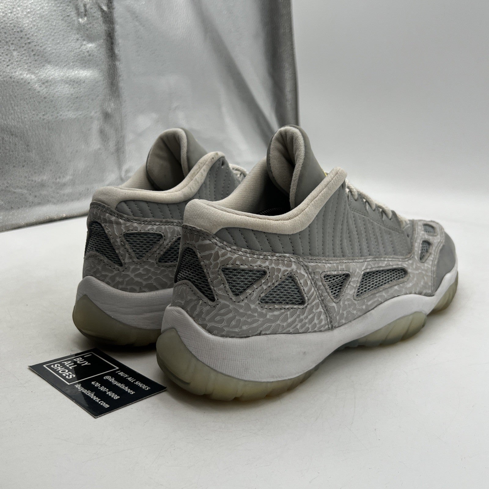 Size 12 - Air Jordan 11 Retro IE Low Silver (306008-072)