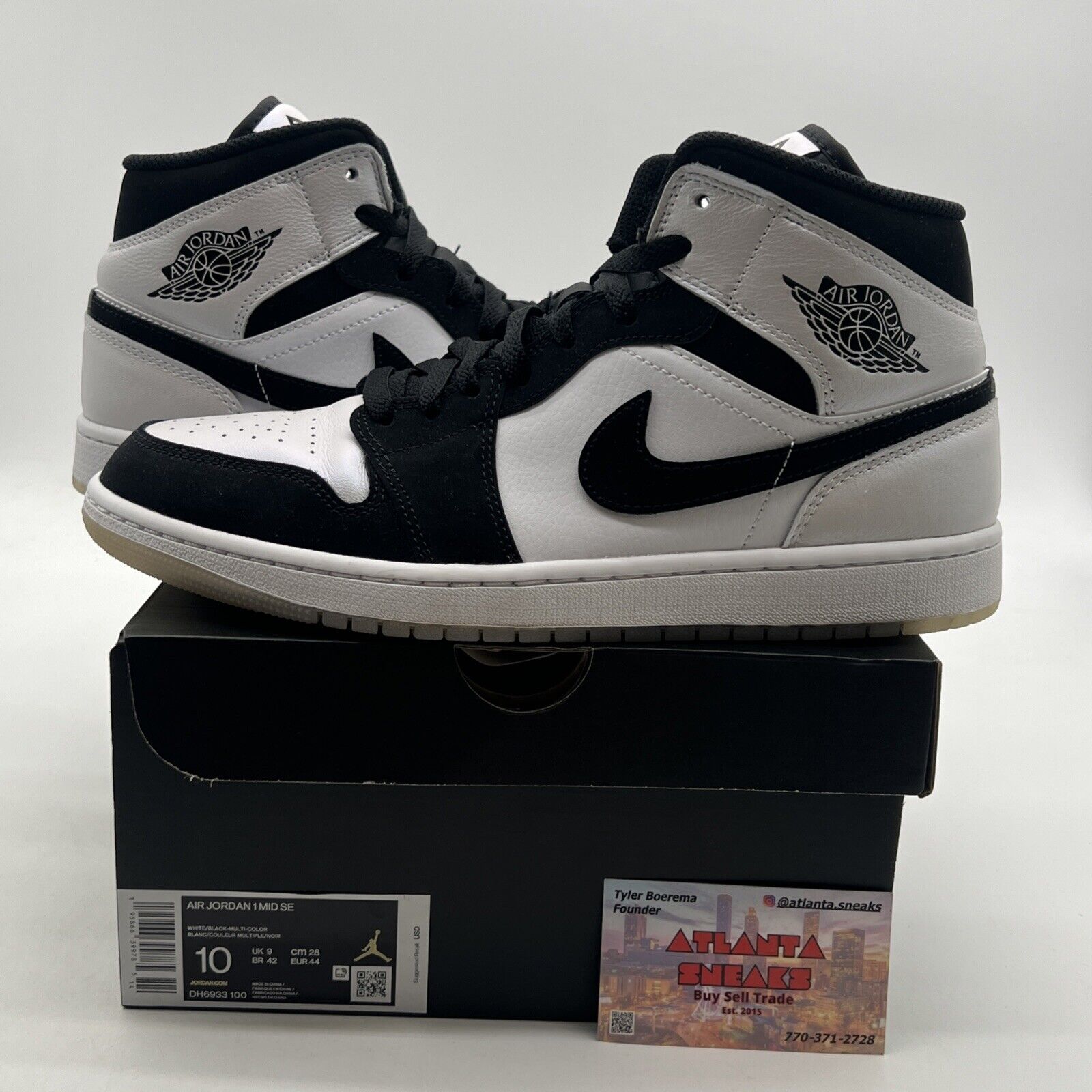 Size 10 - Air Jordan 1 Mid SE Diamond (DH6933-100)