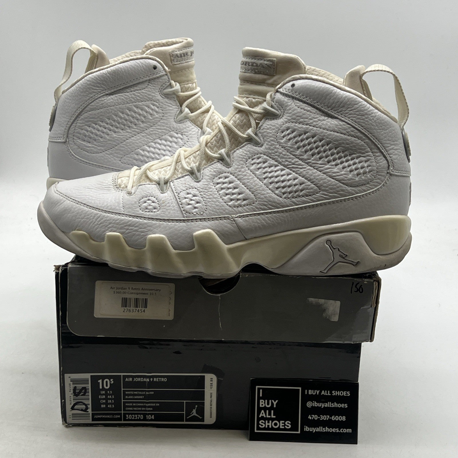 Size 10.5 - Air Jordan 9 Retro 25th Anniversary (302370-104)