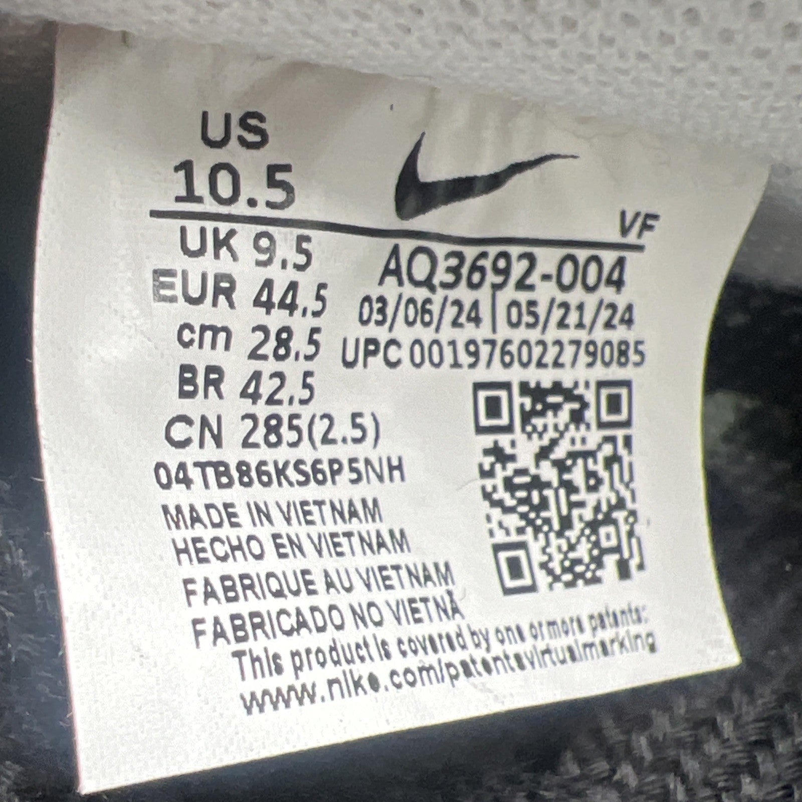 Size 10.5 - Nike G-Dragon x Air Force 1 '07 Para-Noise 3.0 (AQ3692-004)