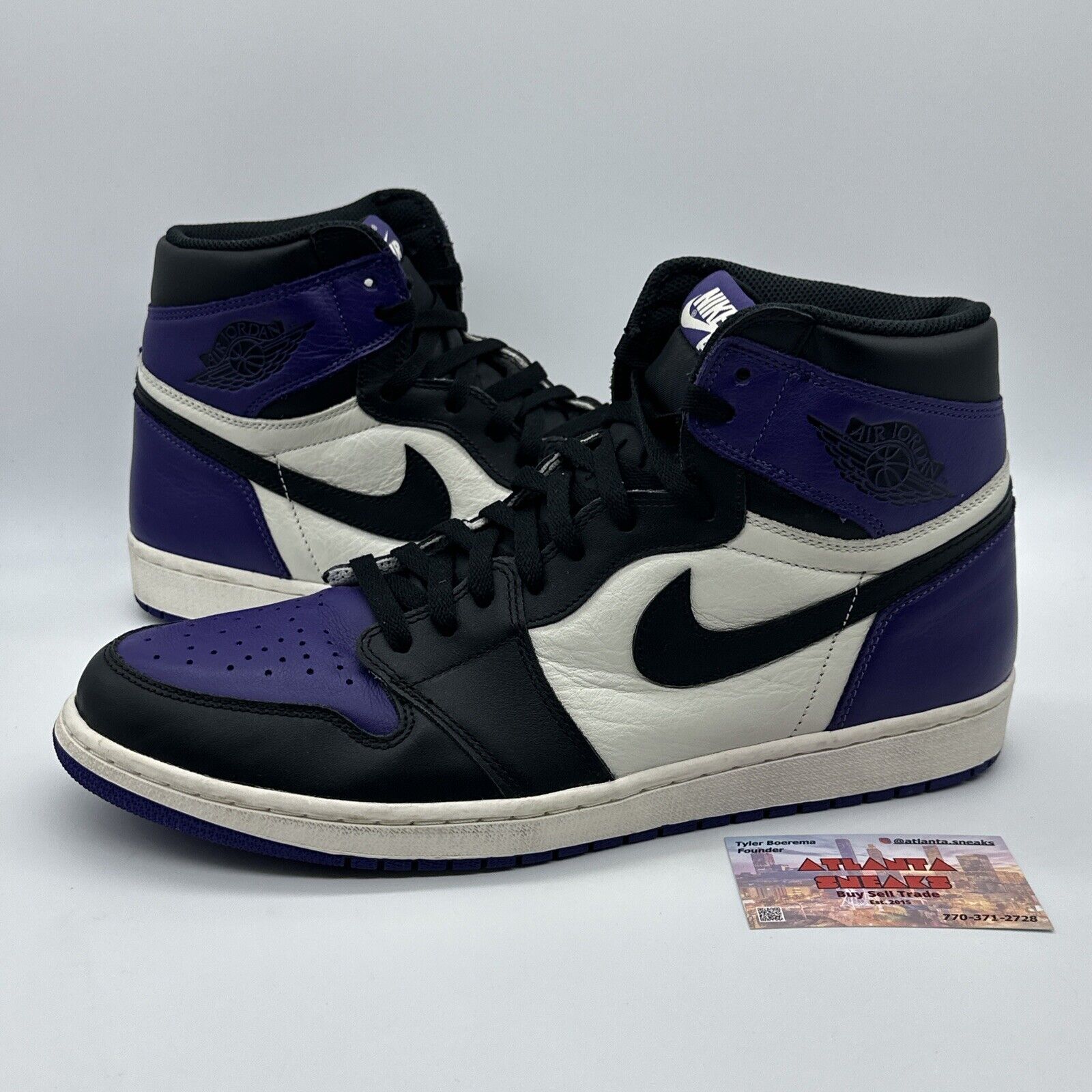 Size 14 - Jordan 1 Retro High OG Court Purple 2018