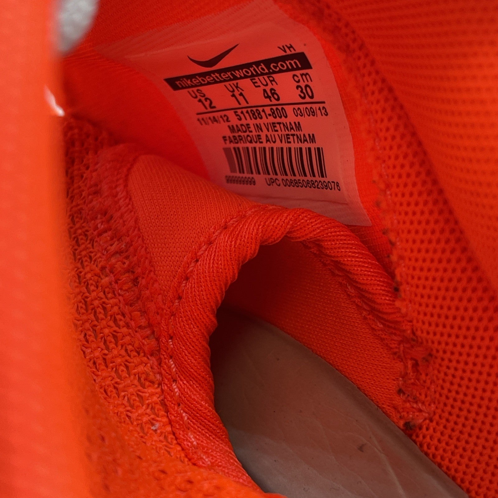 Size 12 - Nike Rosherun Total Crimson (511881-800)