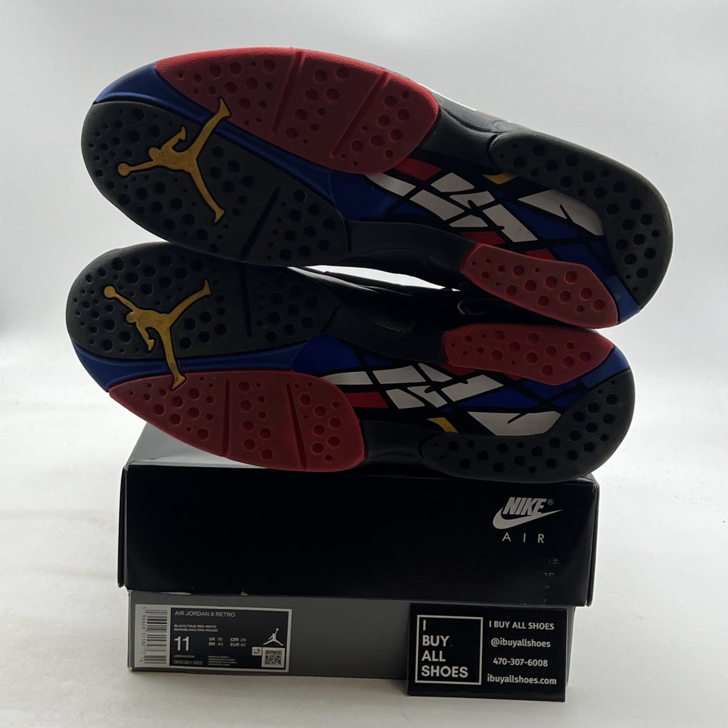 Size 11 - Air Jordan 8 Retro Mid Playoff (305381-062)
