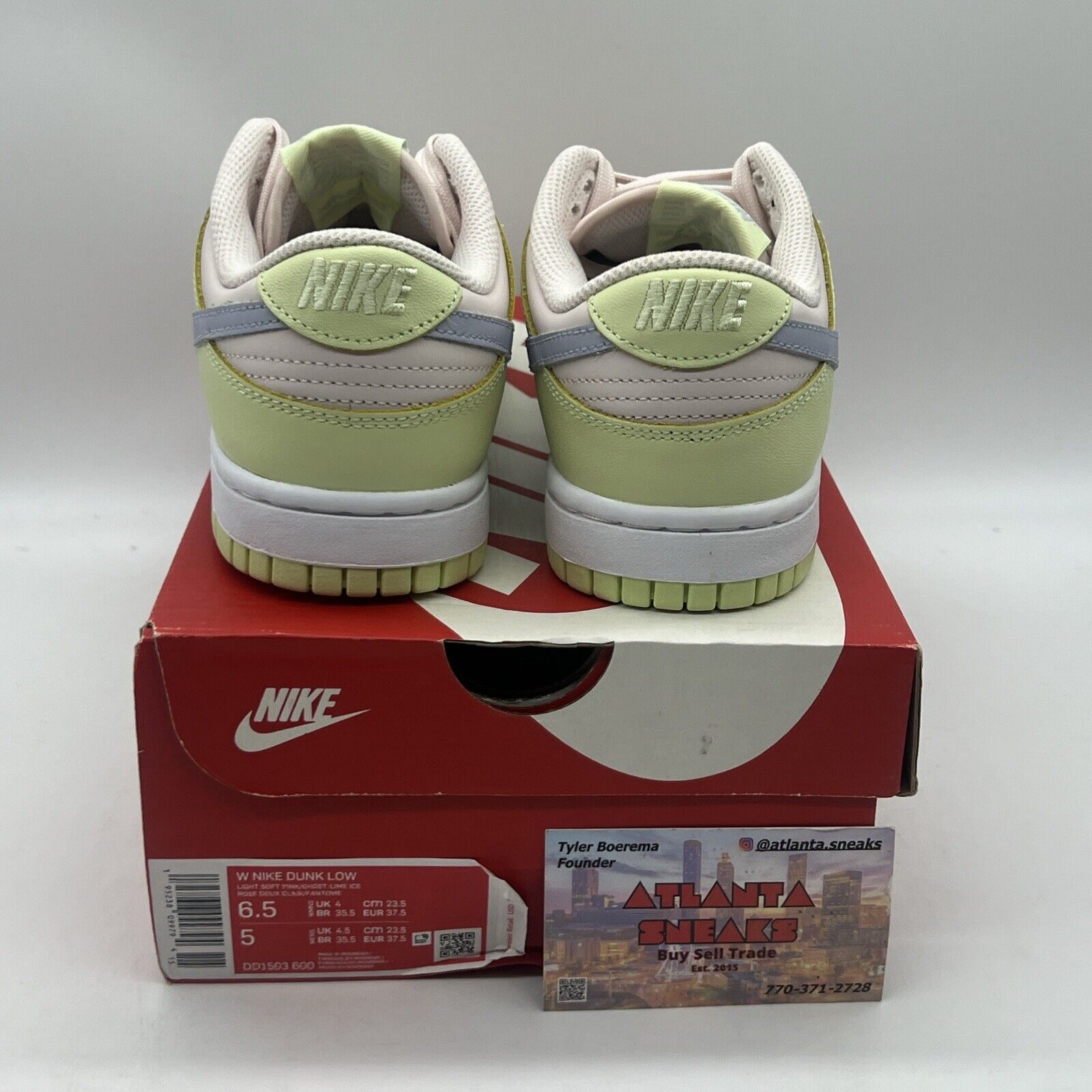 Nike Dunk Low Lace Up Womens Size 6.5 DD1503-600 Lime Ice Brand New Og All DS