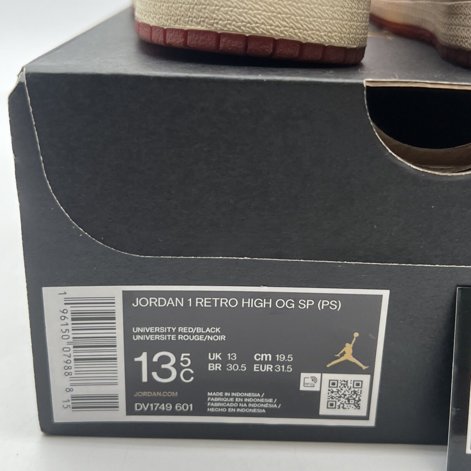 Size 13.5C - Air Jordan 1 Retro OG x Marvel High Next Chapter (DV1749-601)