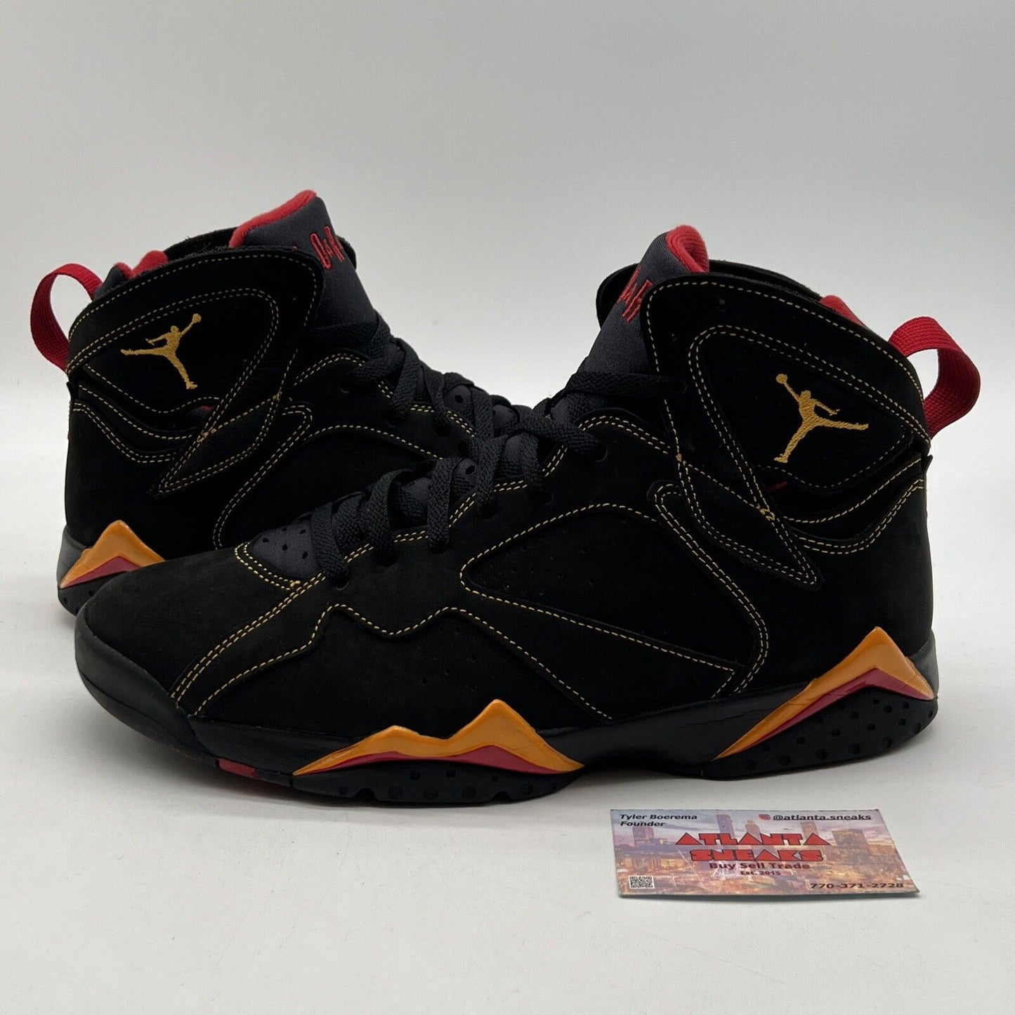 Size 12 - Jordan 7 Retro Citrus Black Red Yellow Suede (CU9307-081)