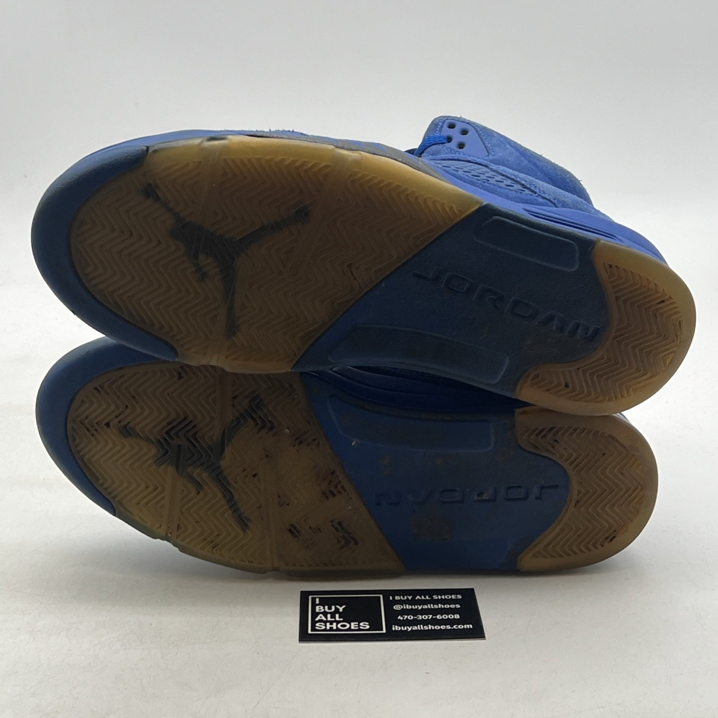 Size 12 - Air Jordan 5 Retro Blue Suede (136027-401)