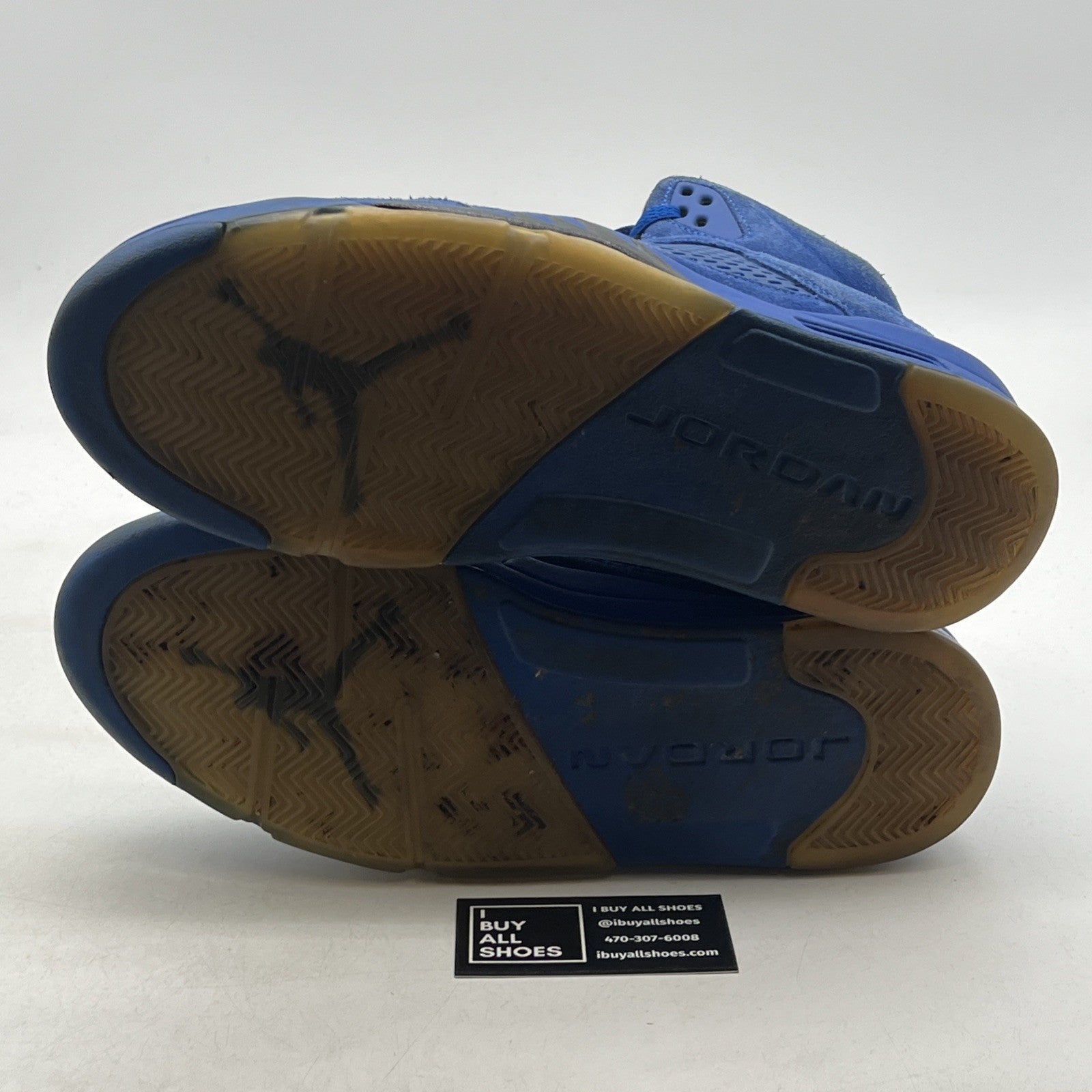 Size 12 - Air Jordan 5 Retro Blue Suede (136027-401)