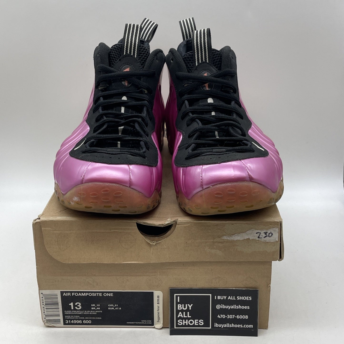 Size 13 - Nike Air Foamposite One Pearlized Pink (314996-600)