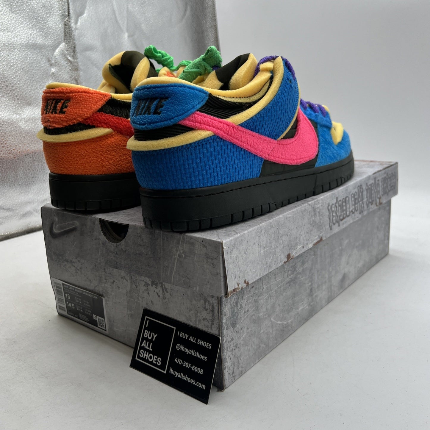 Size 13 - Cactus Plant Flea Market x Nike Dunk Low Swamp Sponge Pack - Photo