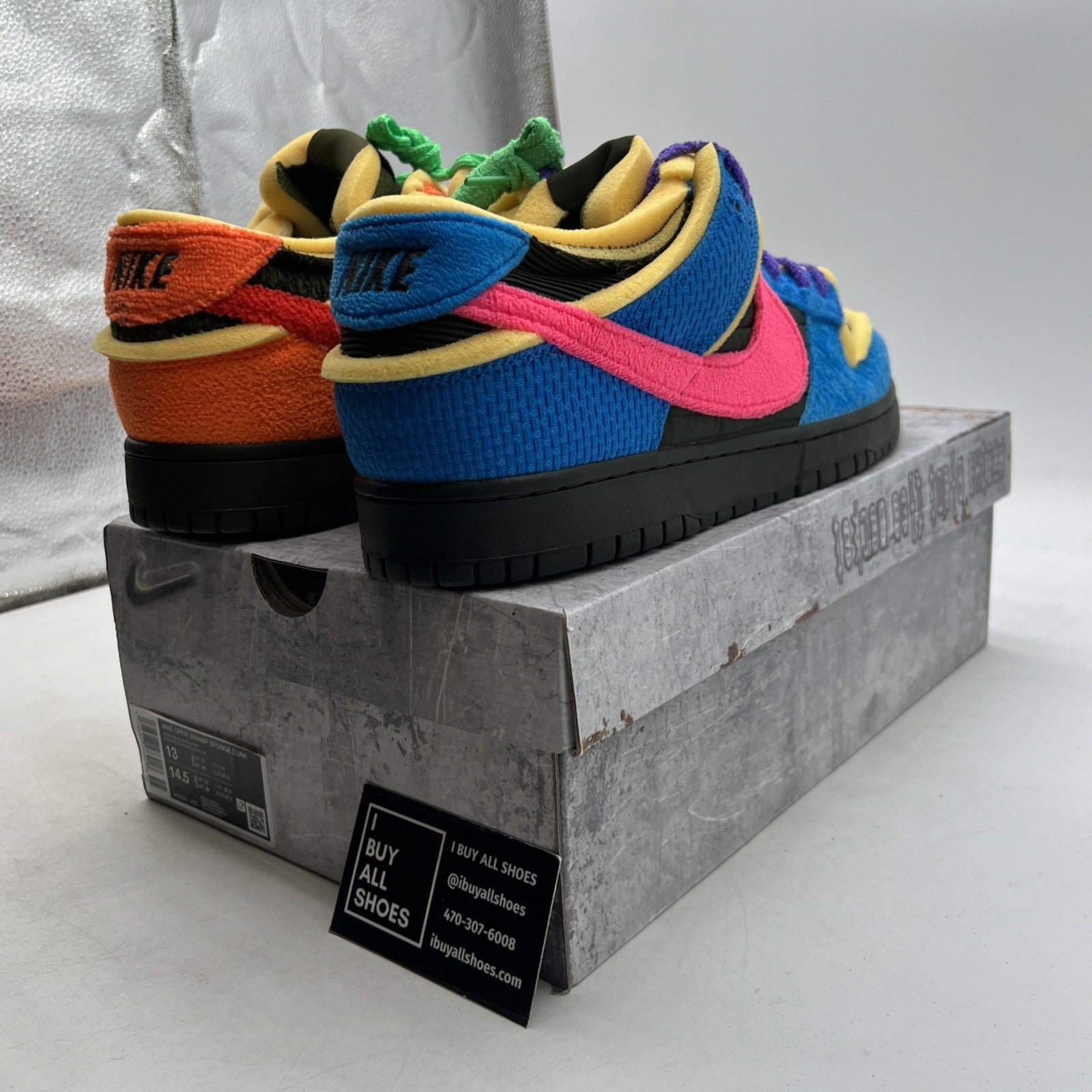 Size 13 - Cactus Plant Flea Market x Nike Dunk Low Swamp Sponge Pack - Photo