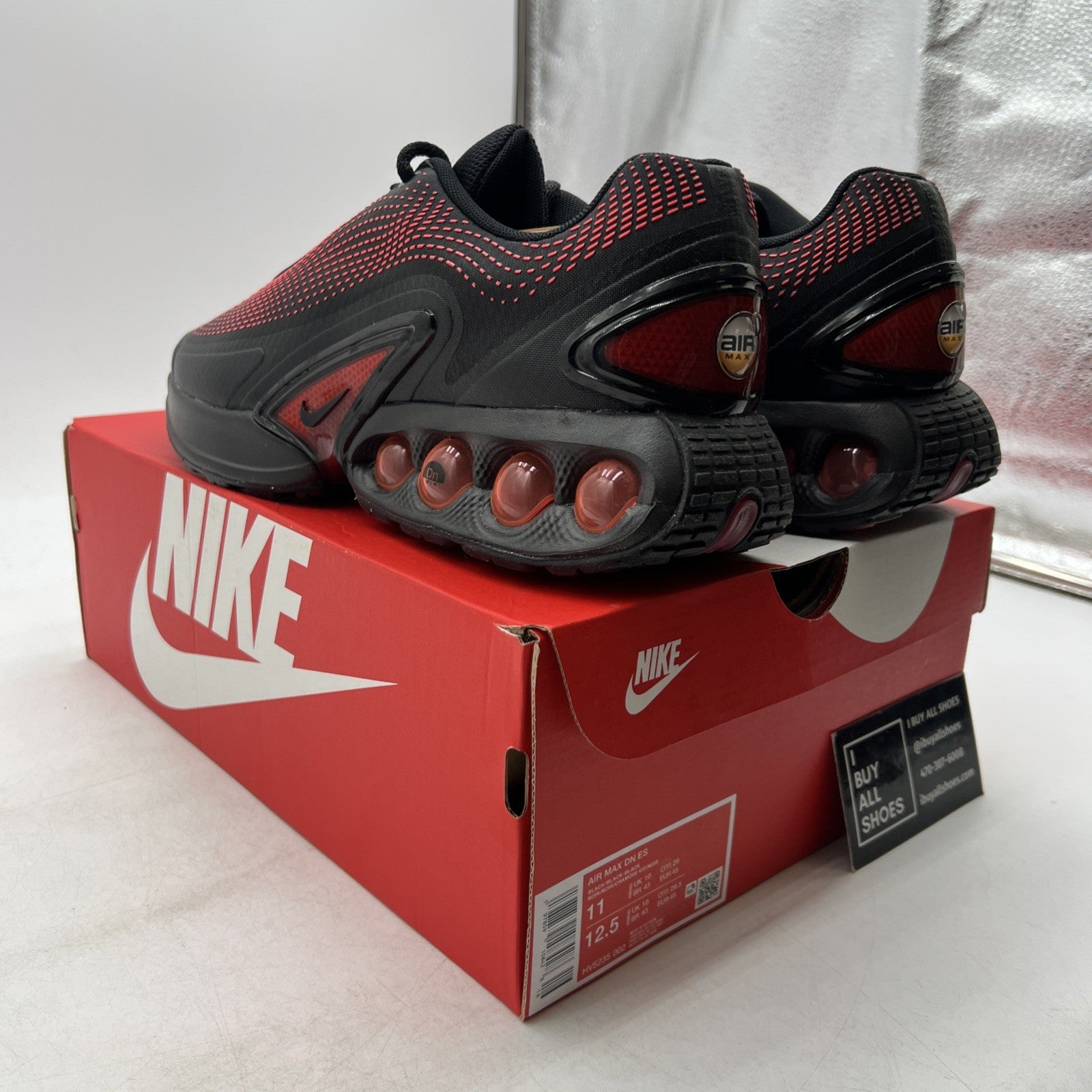 Size 11 - Nike Air Max DN Essential Black Bright Crimson (HV5235-002)