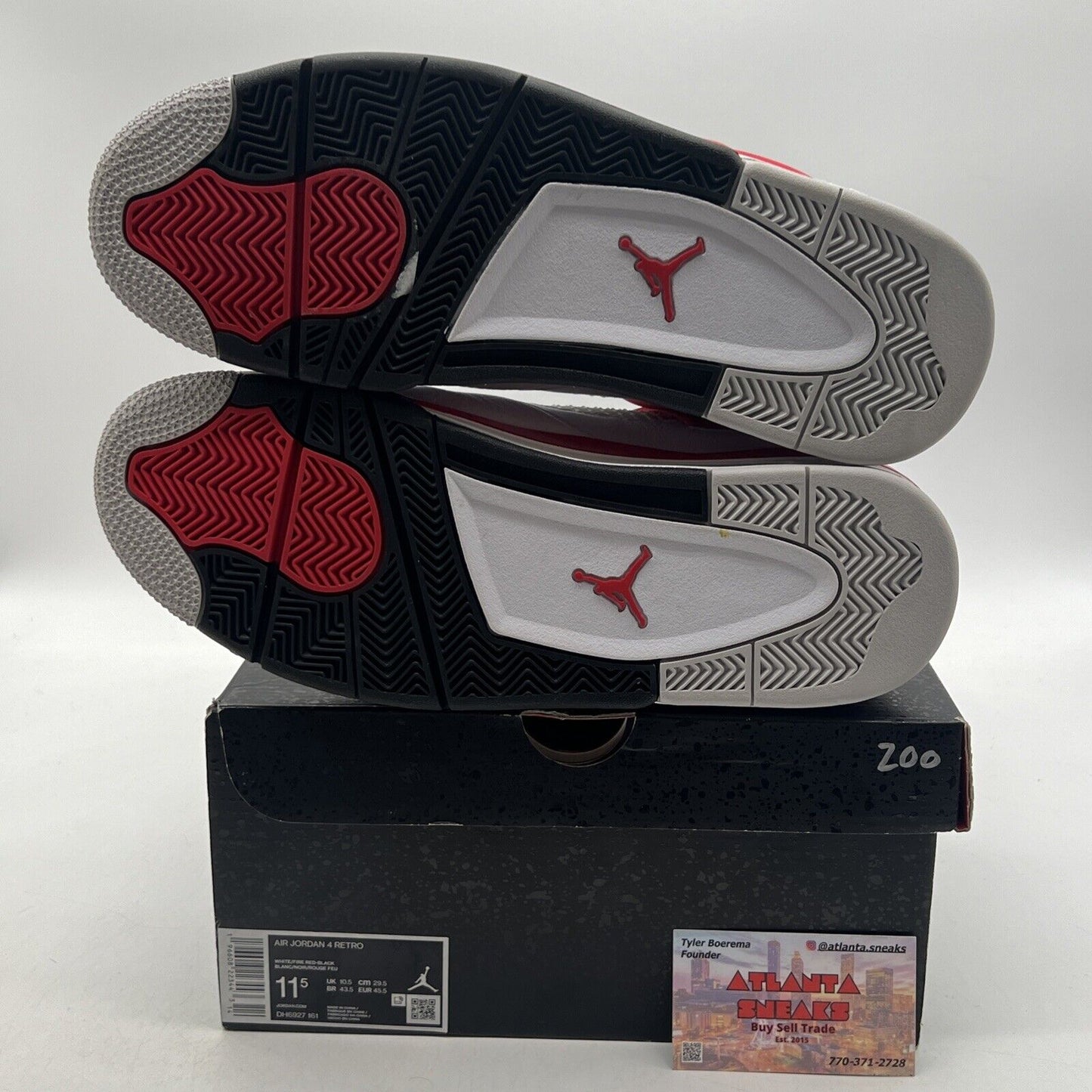 Size 11.5 - Jordan 4 Retro Mid Red Cement White Red Black (DH6927-161)